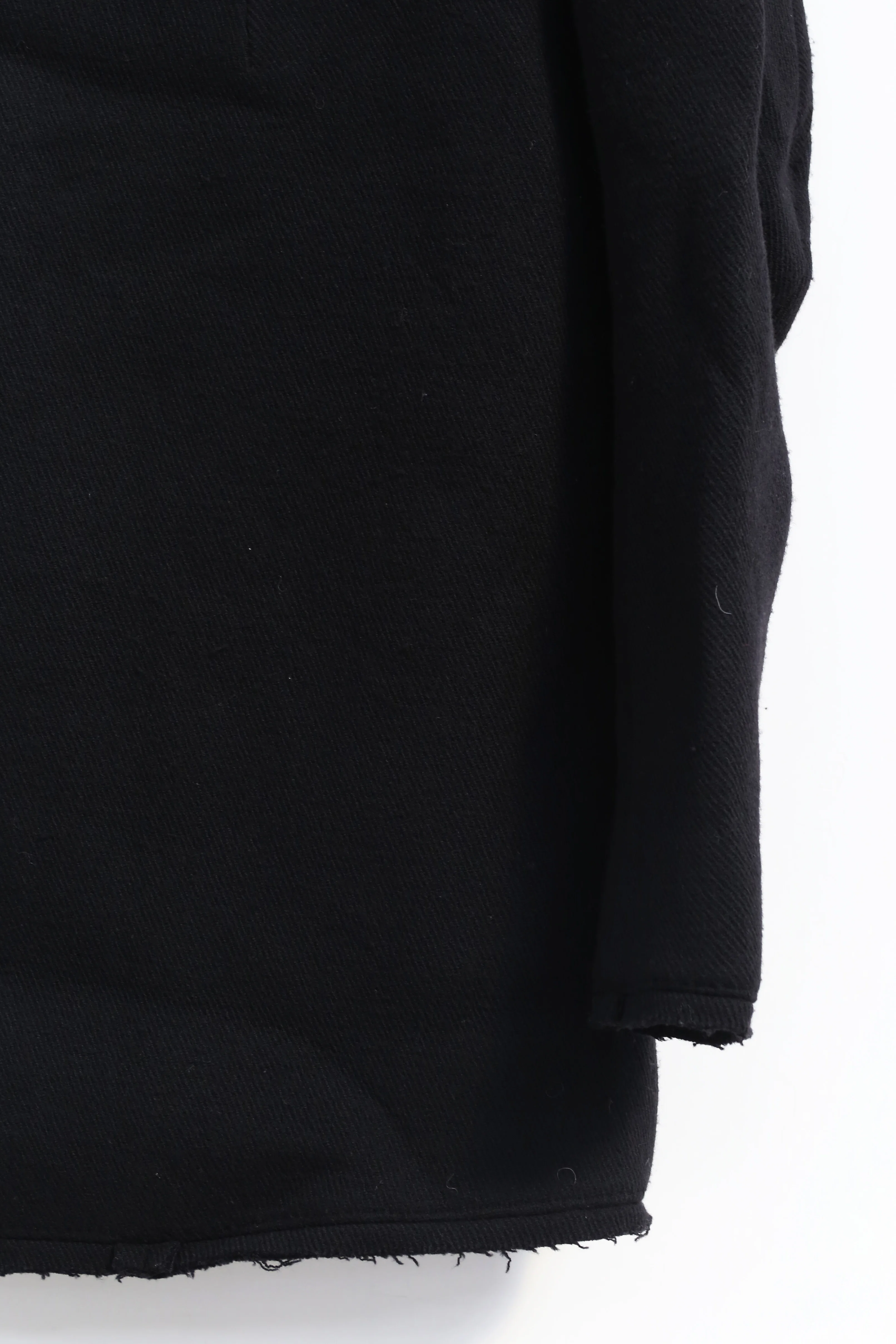 BORIS BIDJAN SABERI BLACK WOOL COAT COAT SHORT1 F19203 PBBS17 - Image 4