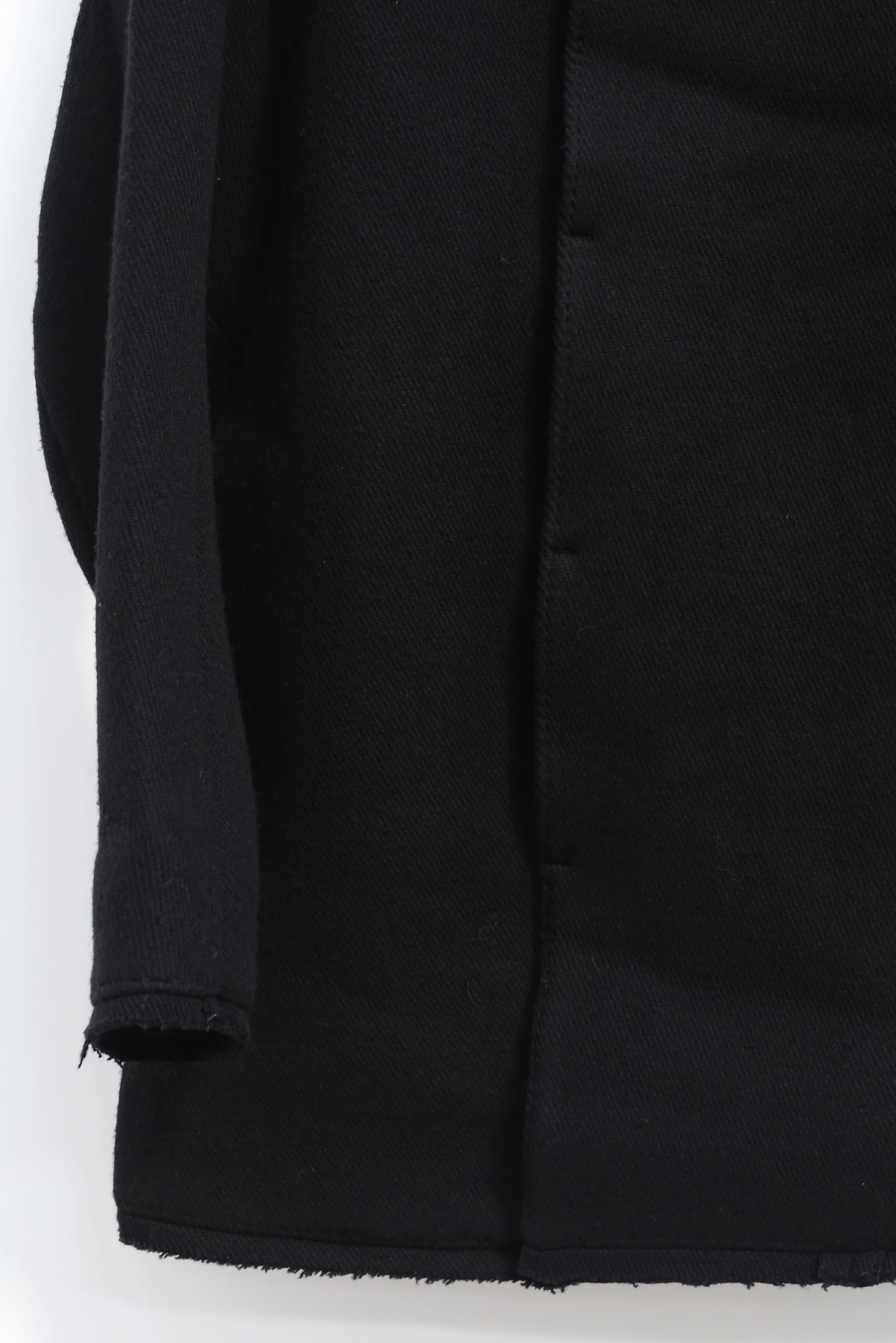 BORIS BIDJAN SABERI BLACK WOOL COAT COAT SHORT1 F19203 PBBS17 - Image 5