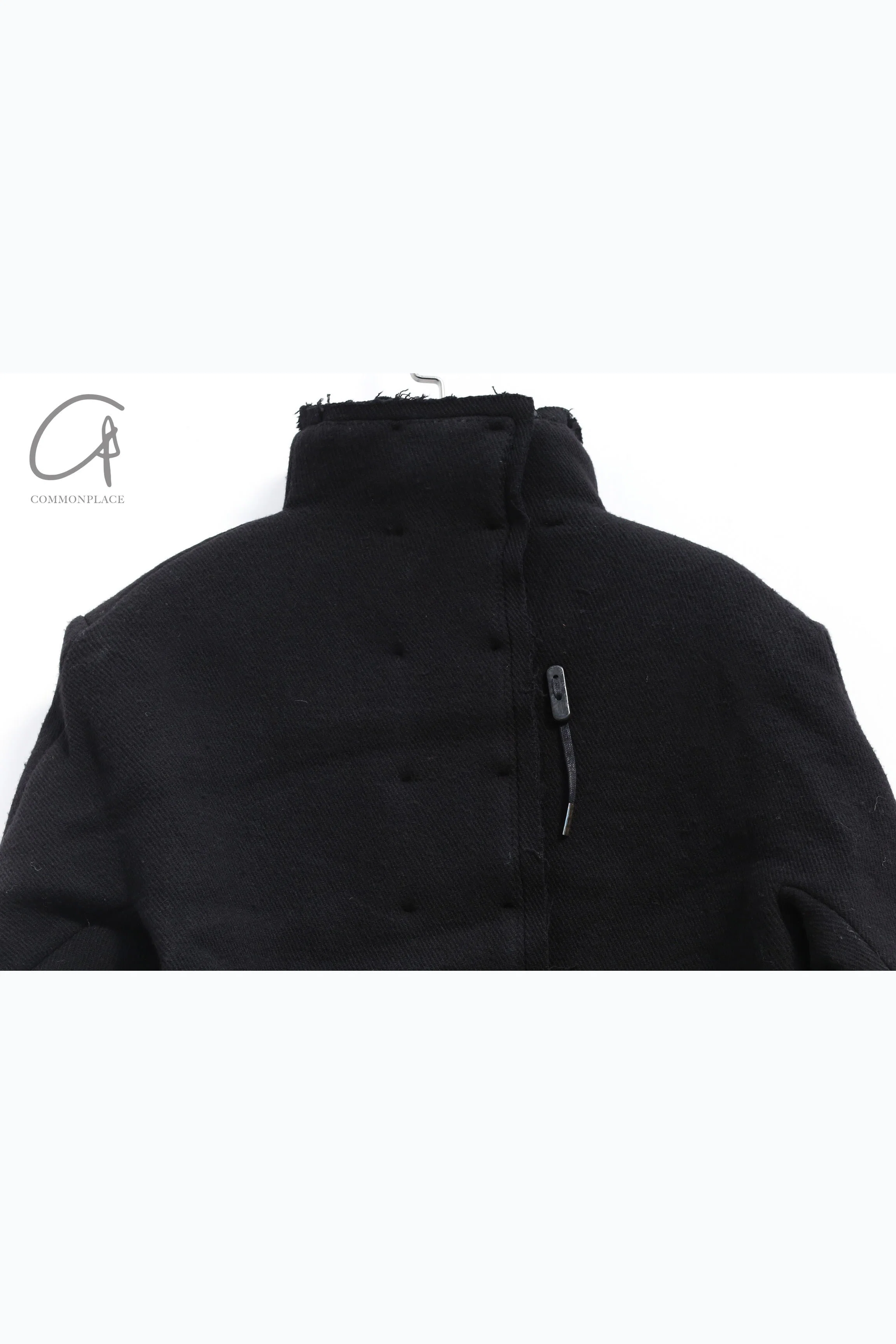 BORIS BIDJAN SABERI BLACK WOOL COAT COAT SHORT1 F19203 PBBS17 - Image 6