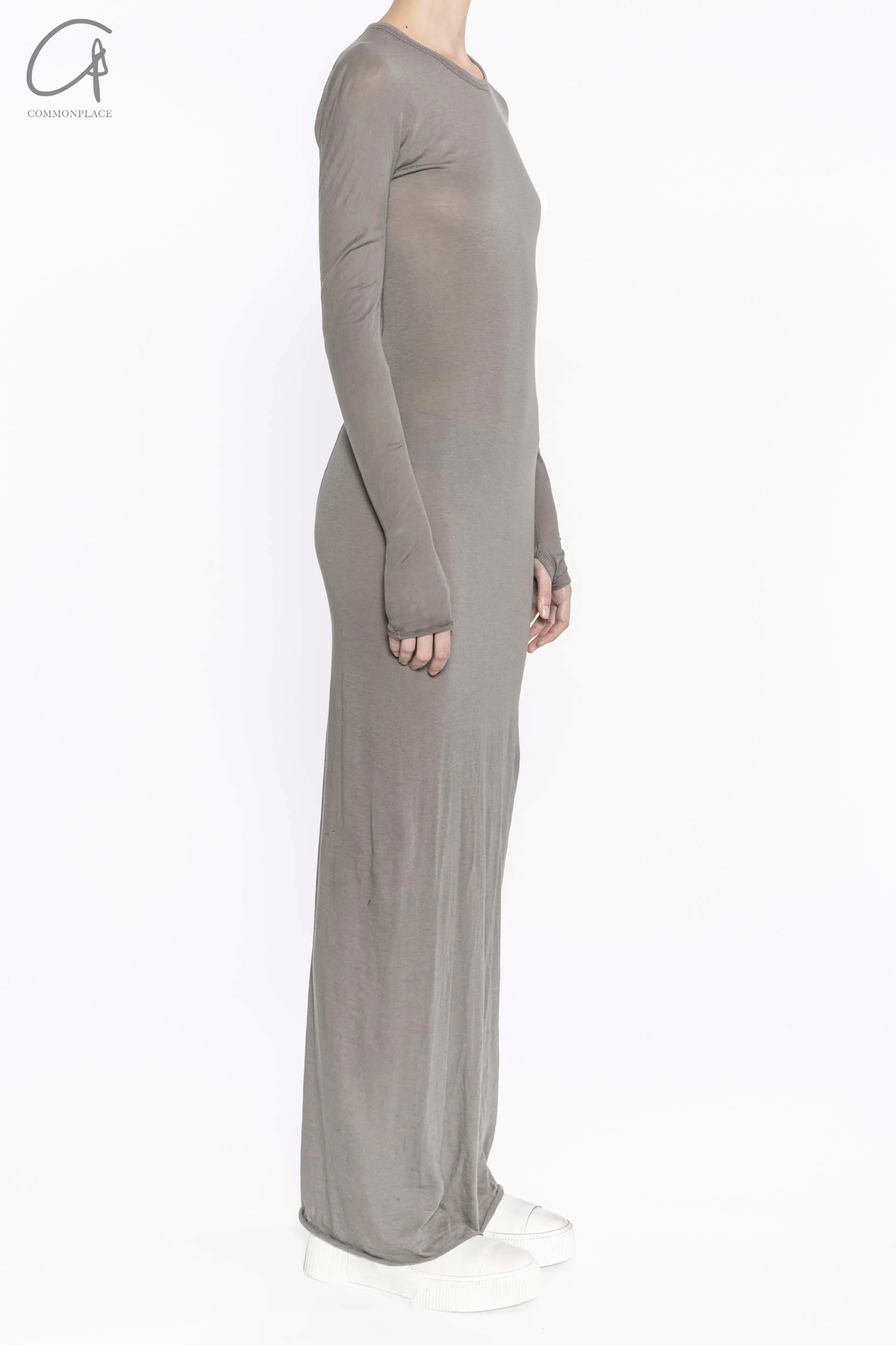 Boris Bidjan Saberi WDRESS2 Series Long Dress Series WDRESS2FTT00001-TANHUI Carbon Gray - Image 2