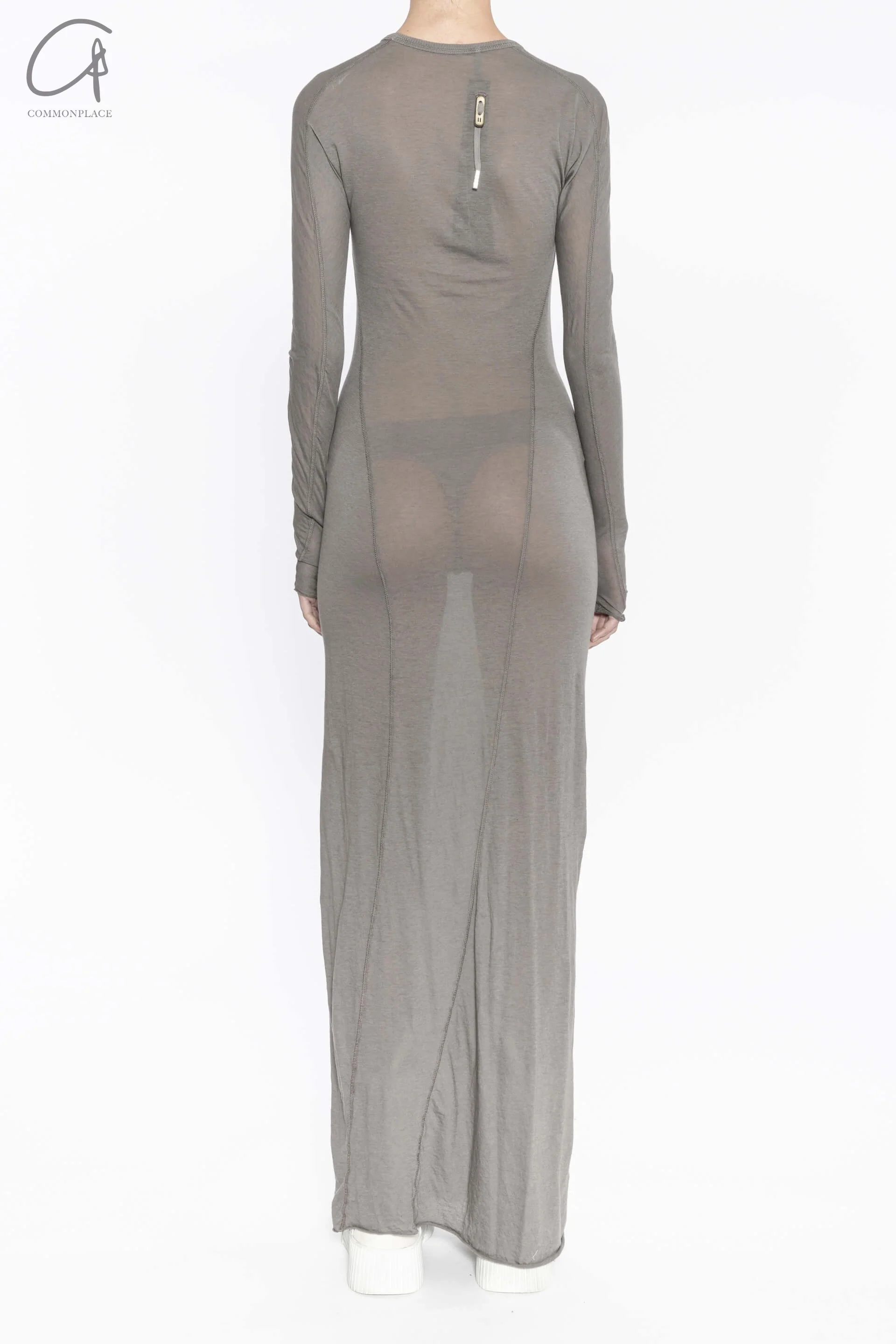 Boris Bidjan Saberi WDRESS2 Series Long Dress Series WDRESS2FTT00001-TANHUI Carbon Gray - Image 3