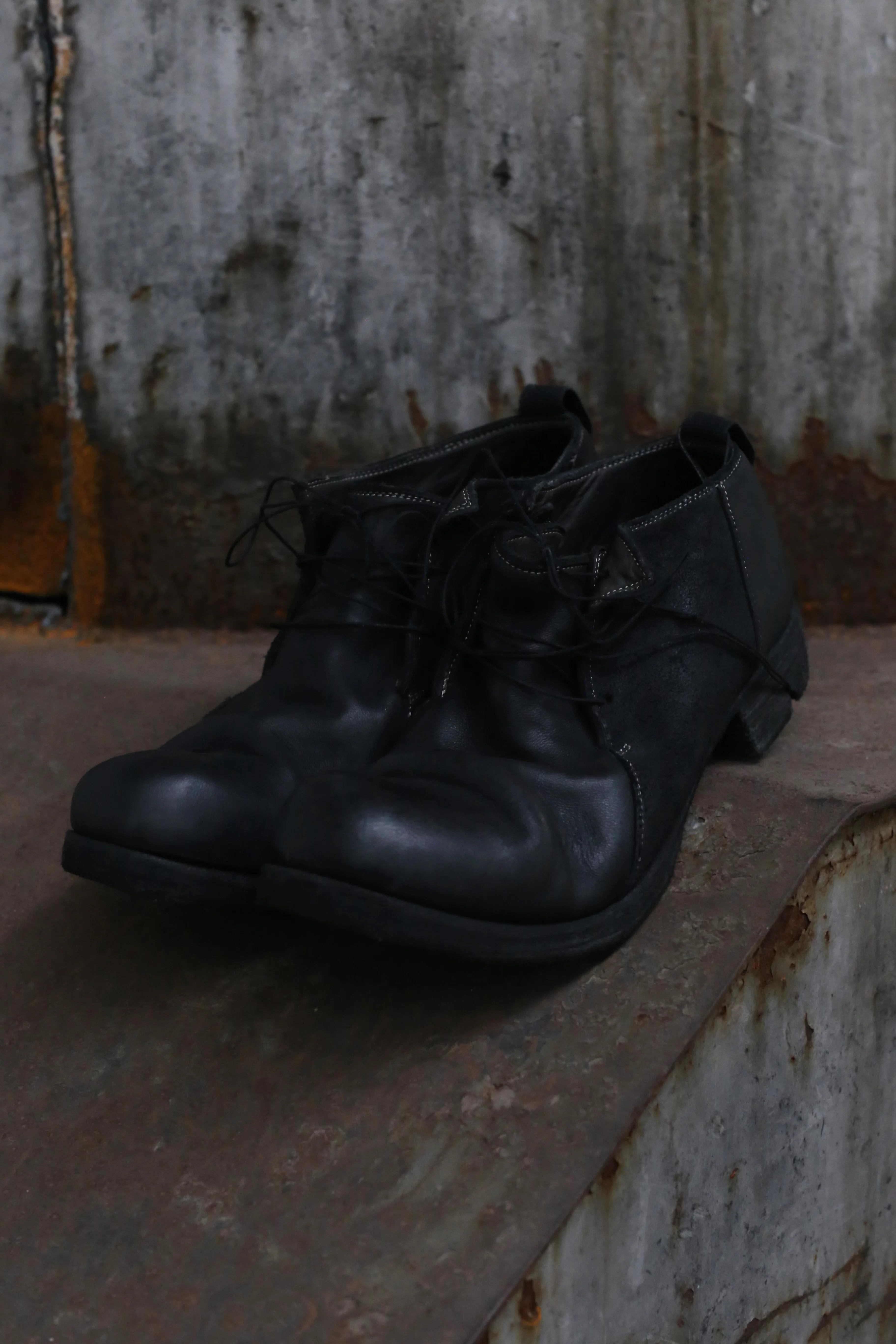 BORIS BIDJAN SABERI Dark Grey Horse Leather Shoes SHOE2-F2519M - Image 2