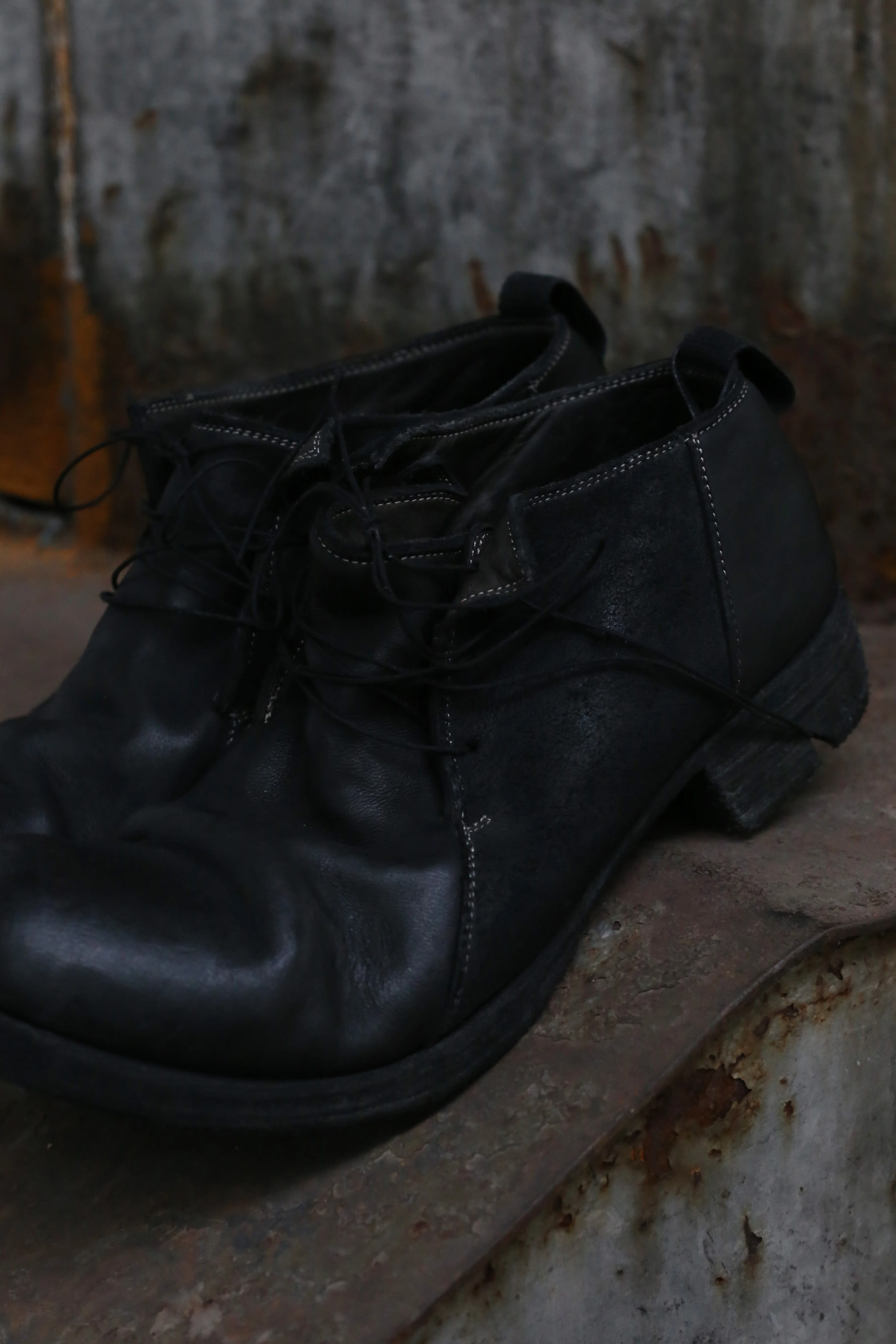 BORIS BIDJAN SABERI Dark Grey Horse Leather Shoes SHOE2-F2519M - Image 3