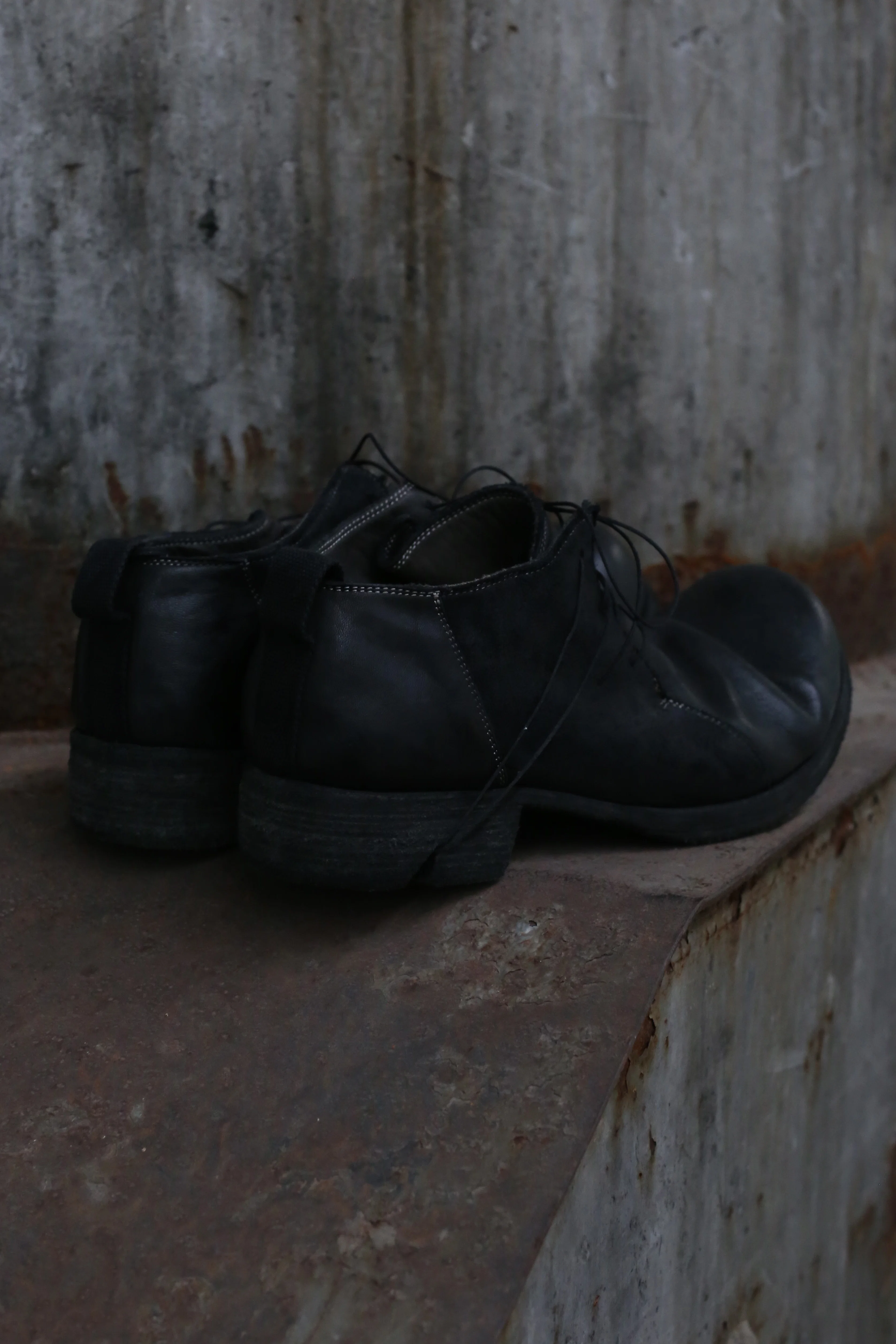 BORIS BIDJAN SABERI Dark Grey Horse Leather Shoes SHOE2-F2519M - Image 4