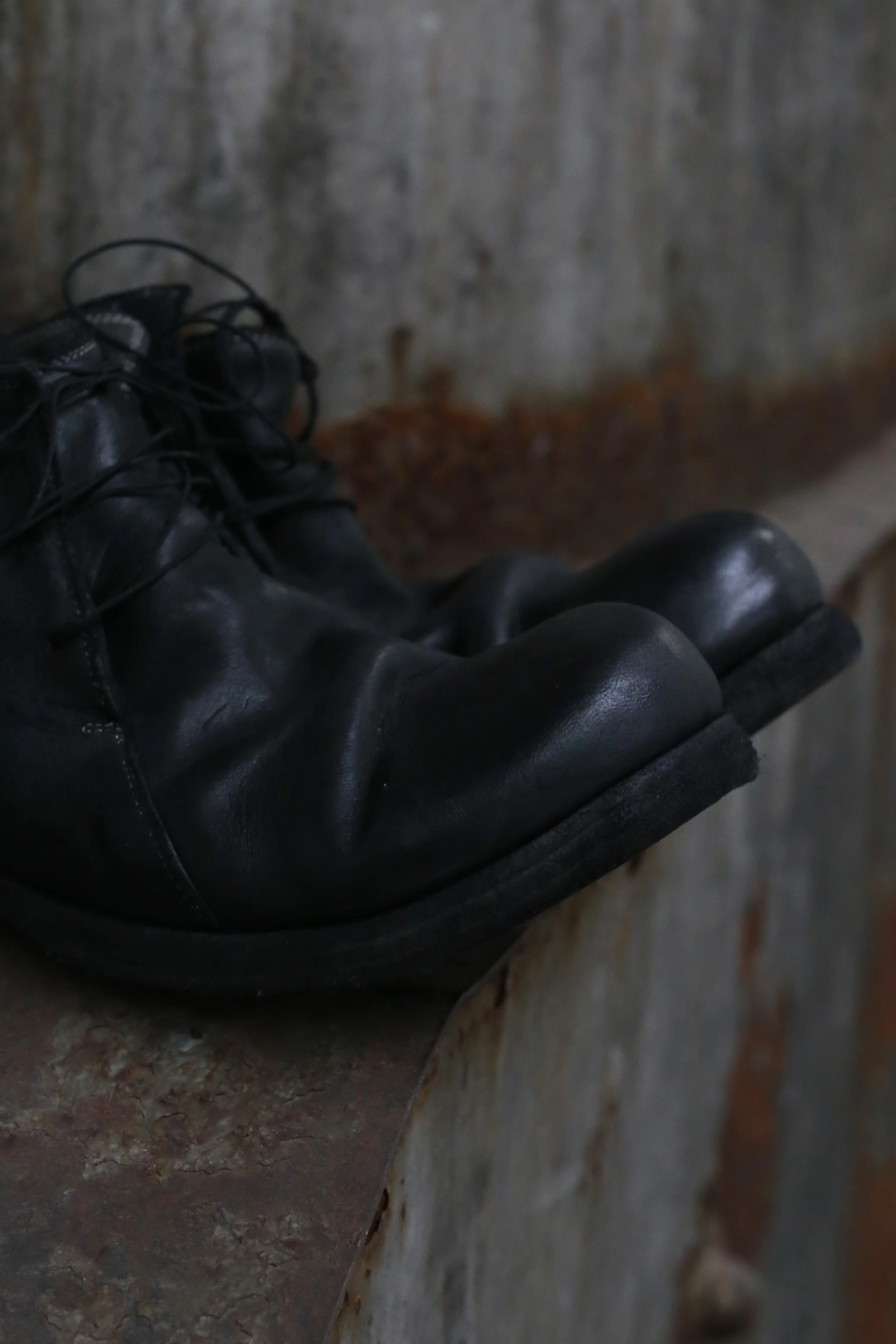 BORIS BIDJAN SABERI Dark Grey Horse Leather Shoes SHOE2-F2519M - Image 5