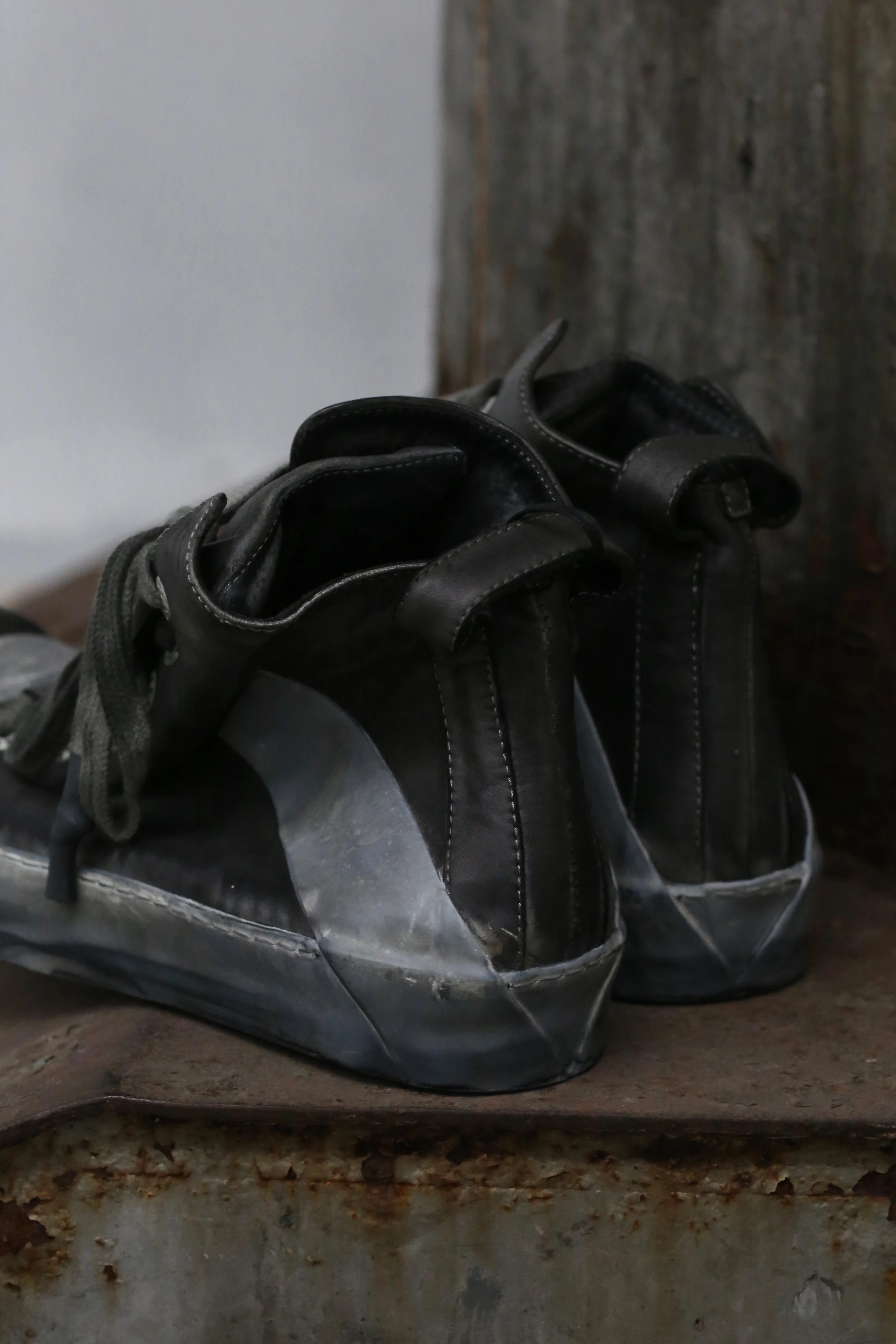 BORIS BIDJAN SABERI Grey Leather Shoes BAMBAI-F283 - Image 11