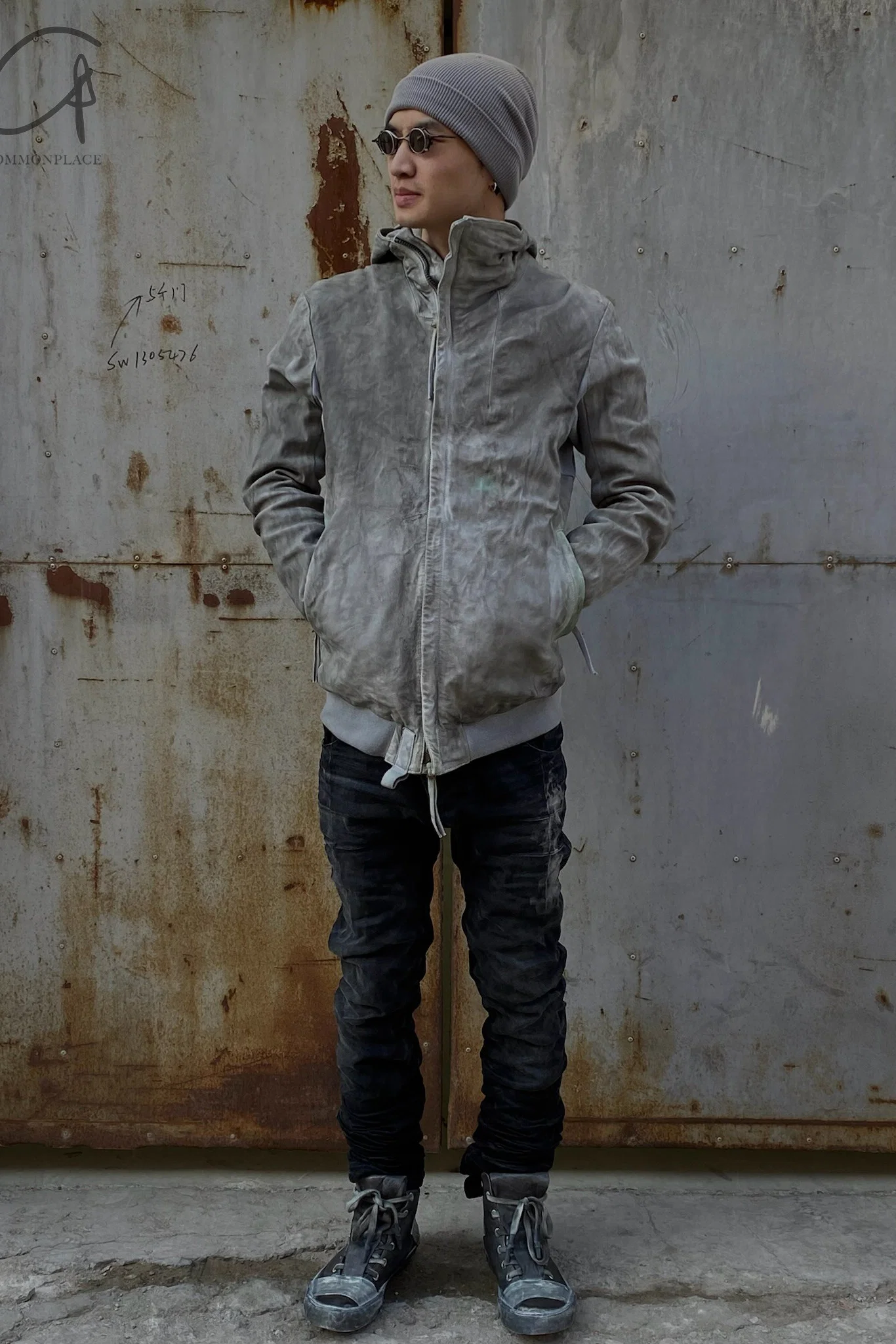 BORIS BIDJAN SABERI Grey Leather Shoes BAMBAI-F283 - Image 34