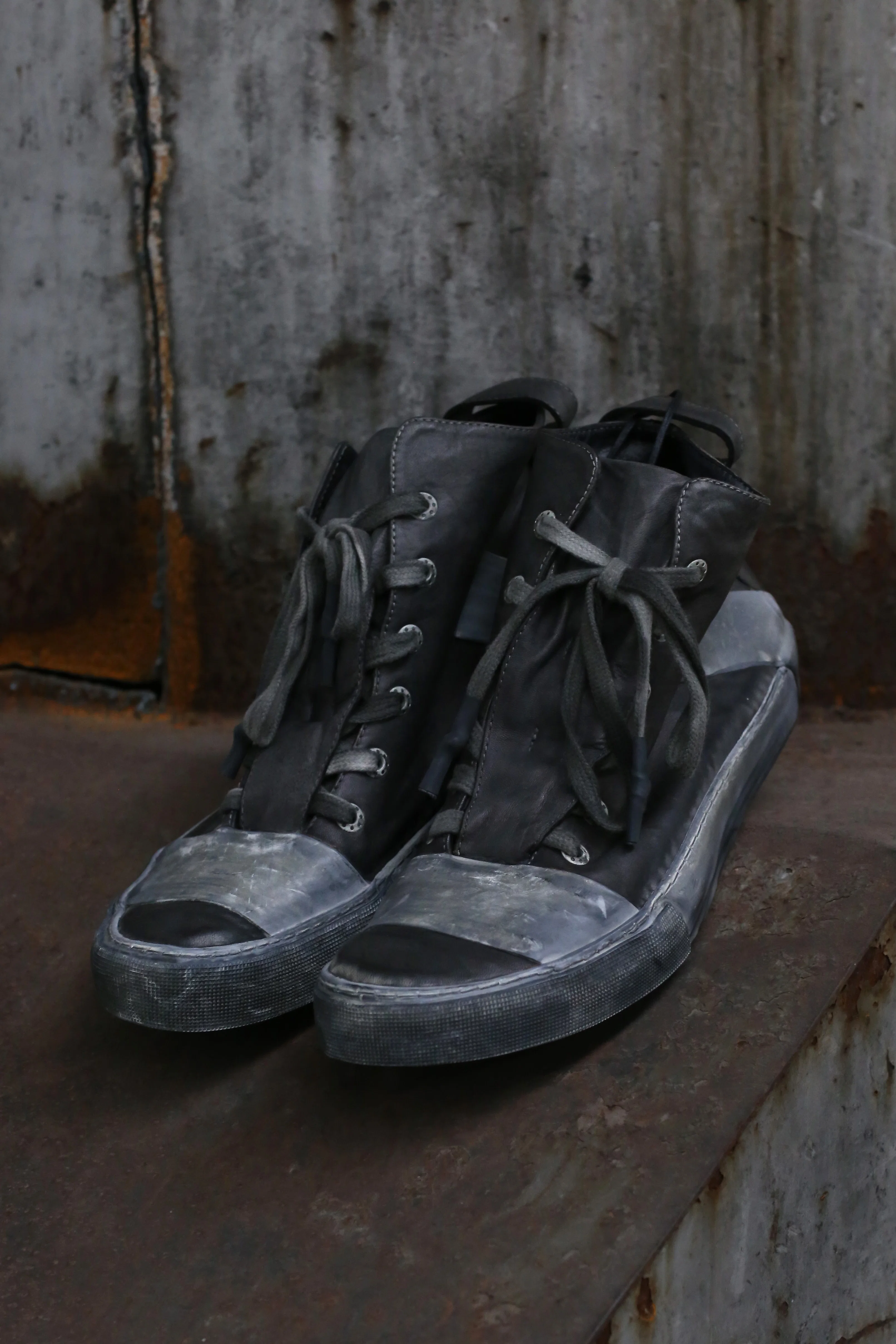 BORIS BIDJAN SABERI Grey Leather Shoes BAMBAI-F283 - Image 6
