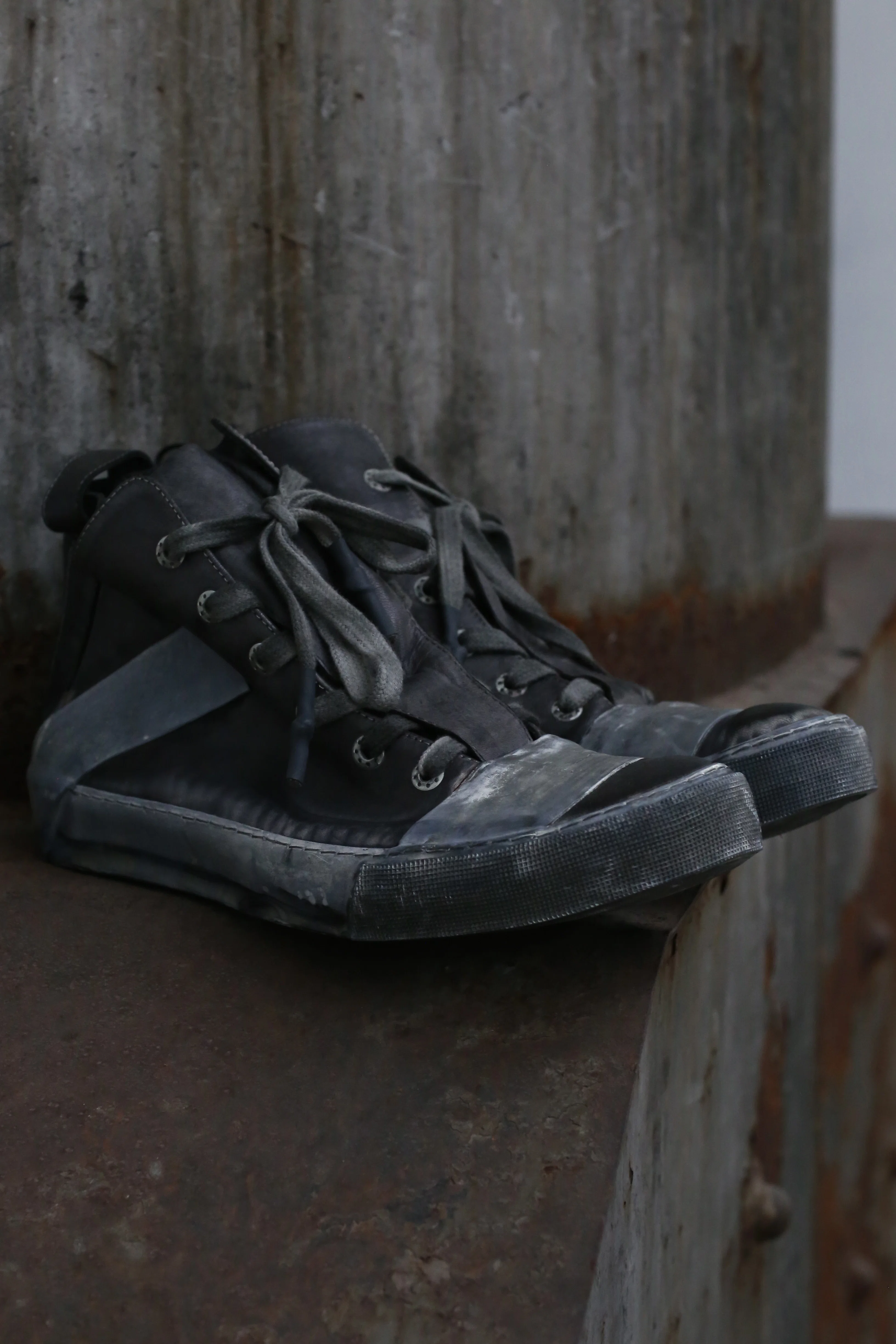 BORIS BIDJAN SABERI Grey Leather Shoes BAMBAI-F283 - Image 8