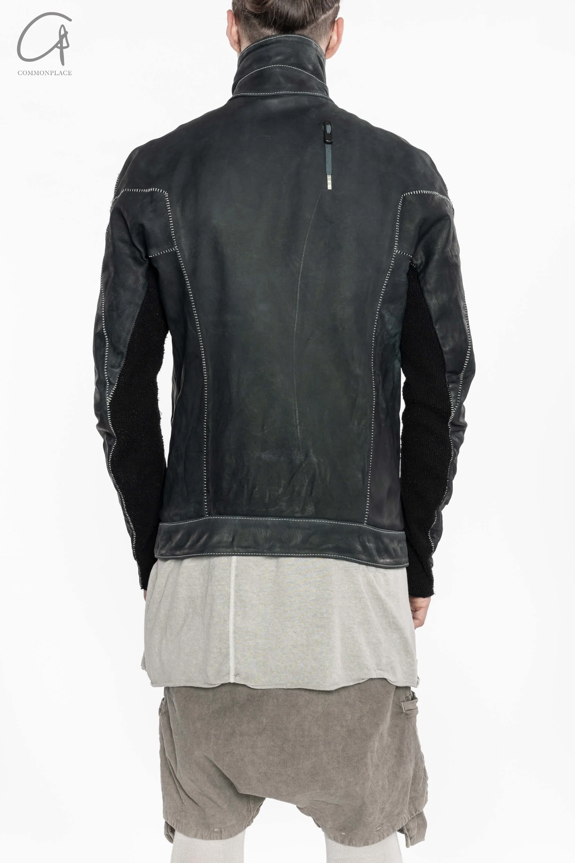 BORIS BIDJAN SABERI Horse Leather Top SS22 TEJANA 1.3 FMM20020 Ink Grey - Image 6