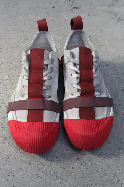 BORIS BIDJAN SABERI Kangaroo Skin Contrast Color Skateboard Shoes BAMBA2 FMM20001 - Image 3