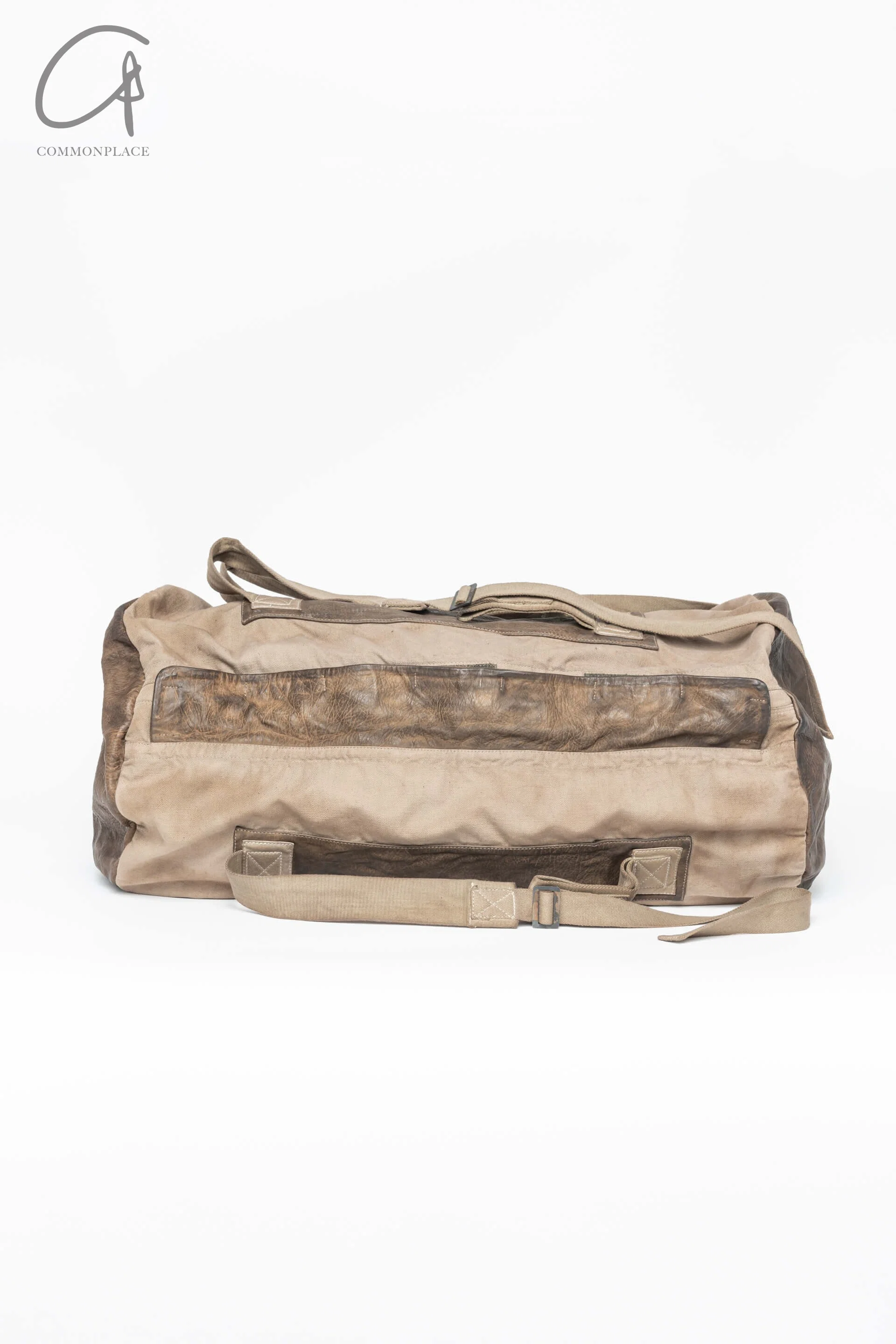 BORIS BIDJAN SABERI Leather and linen stitching travel bag INFANTERY BAG1 F1944+FMM20036 - Image 7