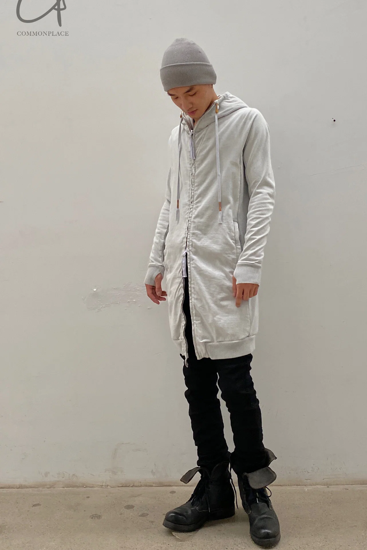BORIS BIDJAN SABERI Light Grey Cashmere Hat KNHAT2 FPI30001 - Image 19