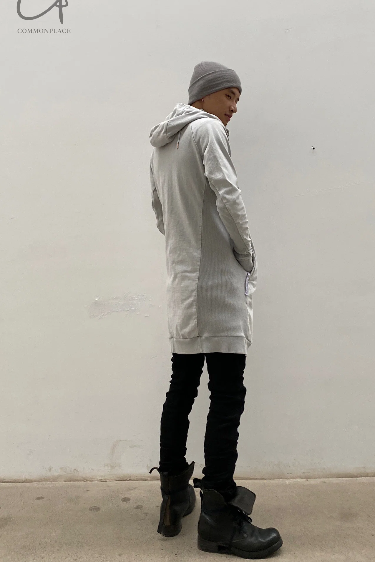 BORIS BIDJAN SABERI Light Grey Cashmere Hat KNHAT2 FPI30001 - Image 22