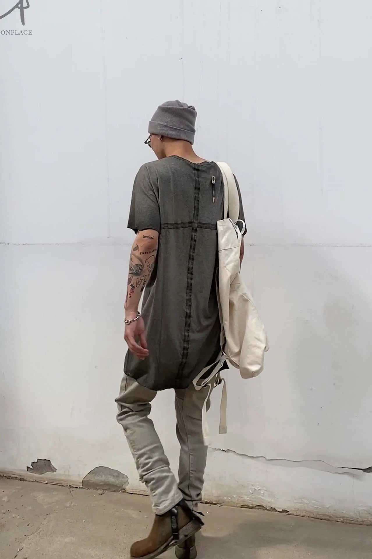 BORIS BIDJAN SABERI Light Grey Cashmere Hat KNHAT2 FPI30001 - Image 26