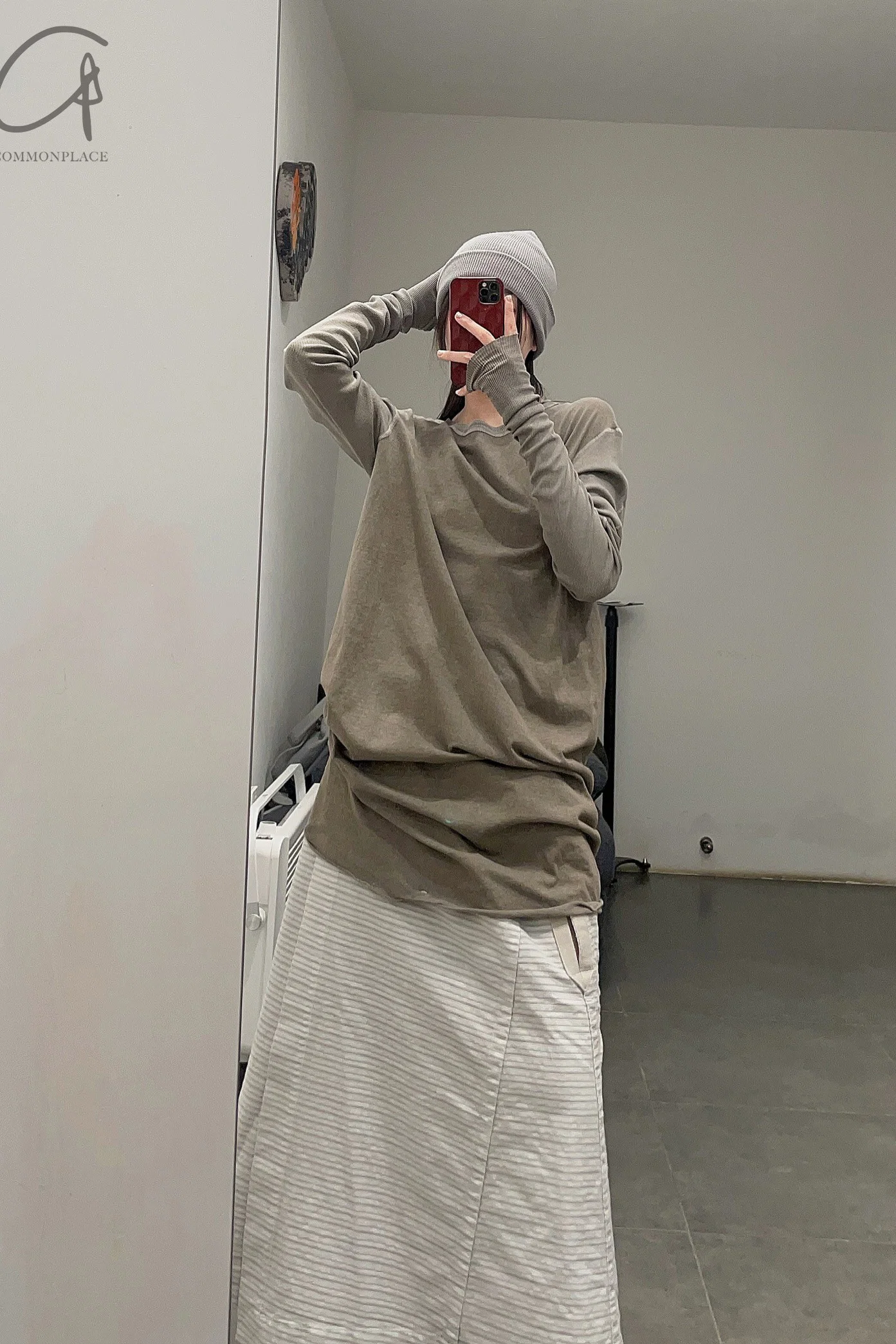 BORIS BIDJAN SABERI Light Grey Cashmere Hat KNHAT2 FPI30001 - Image 62