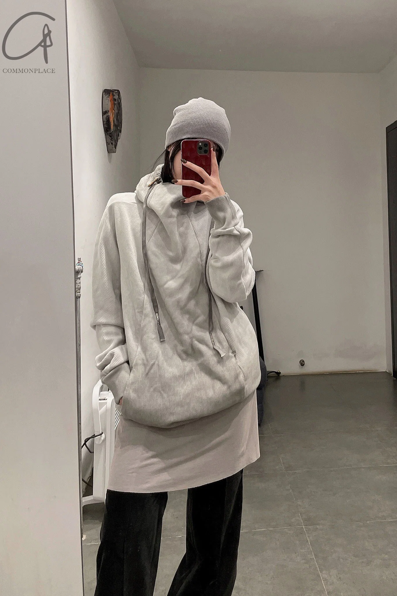 BORIS BIDJAN SABERI Light Grey Cashmere Hat KNHAT2 FPI30001 - Image 65