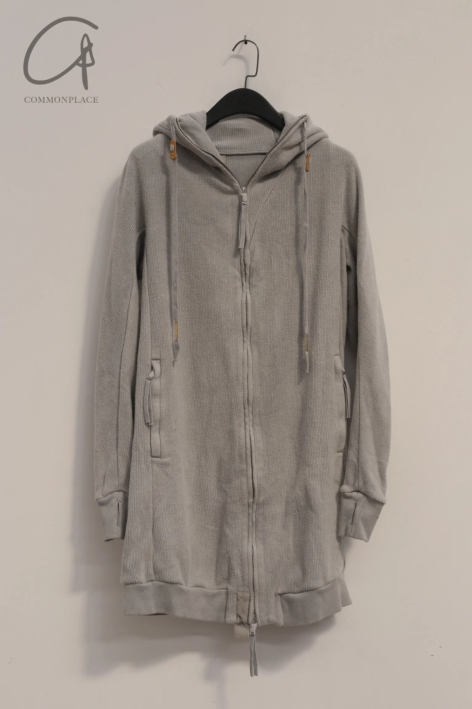 BORIS BIDJAN SABERI hooded jacket ZIPPER3.1 F099 PBBS30 off-white pure cotton - Image 12