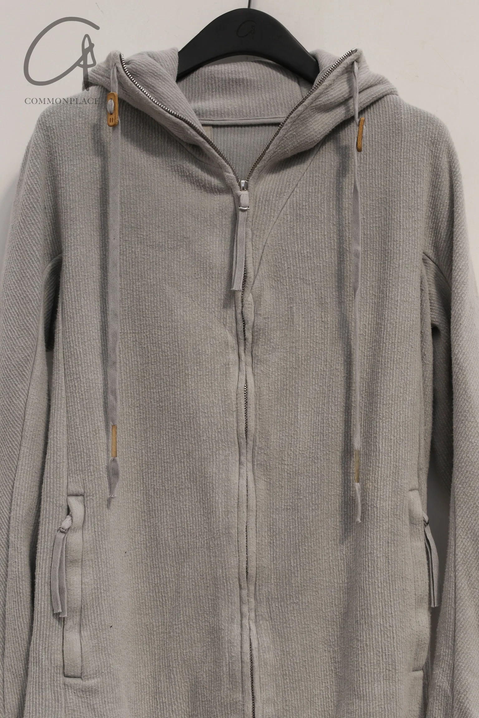 BORIS BIDJAN SABERI hooded jacket ZIPPER3.1 F099 PBBS30 off-white pure cotton - Image 14
