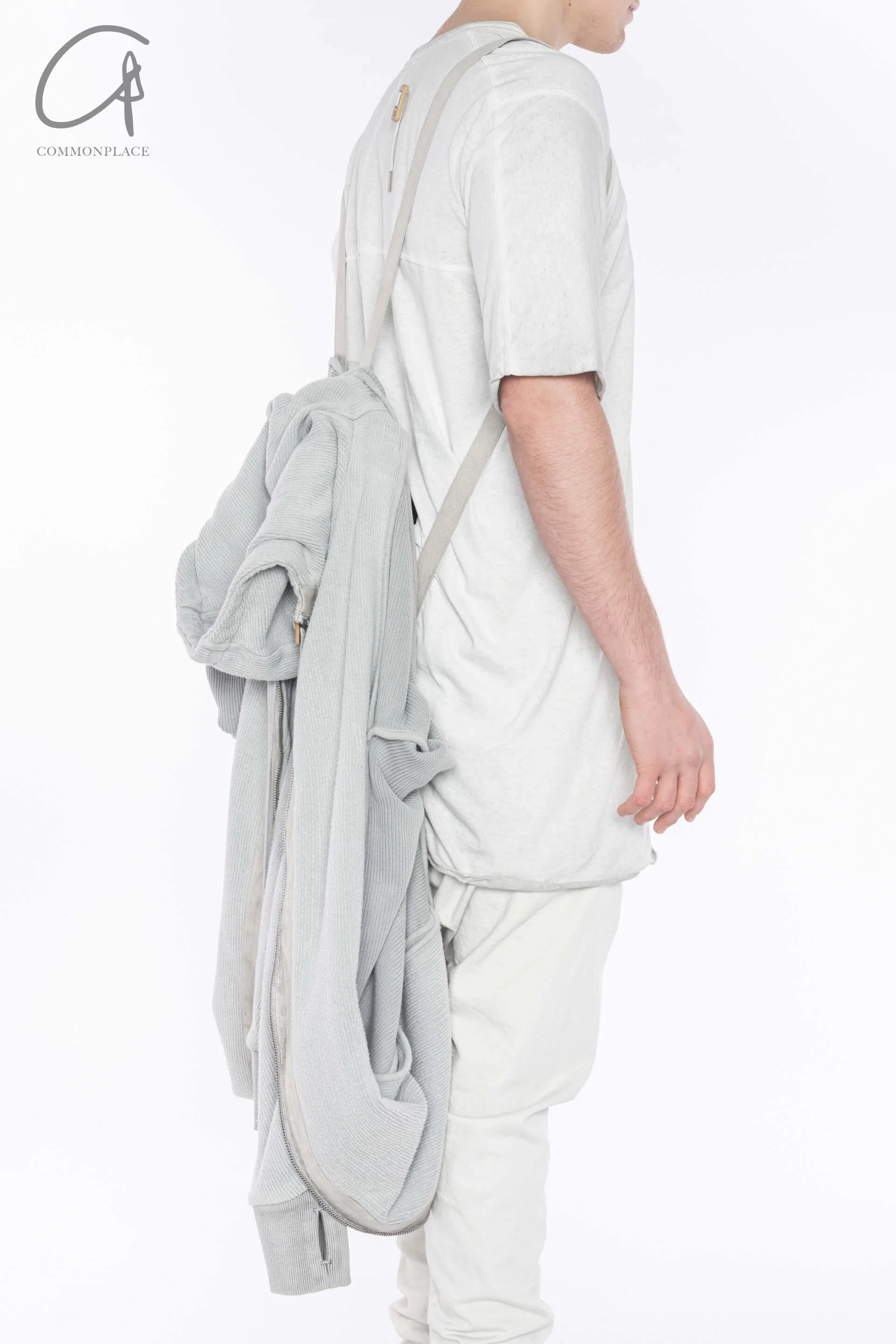 BORIS BIDJAN SABERI hooded jacket ZIPPER3.1 F099 PBBS30 off-white pure cotton - Image 5
