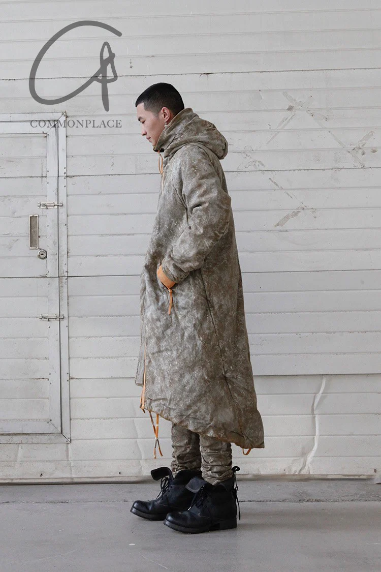 BORIS BIDJAN SABERI Light Gum Dyed Mid-Long Hooded Jacke AtW21 PARKA FISHTAIL1 FKU10001 - Image 13