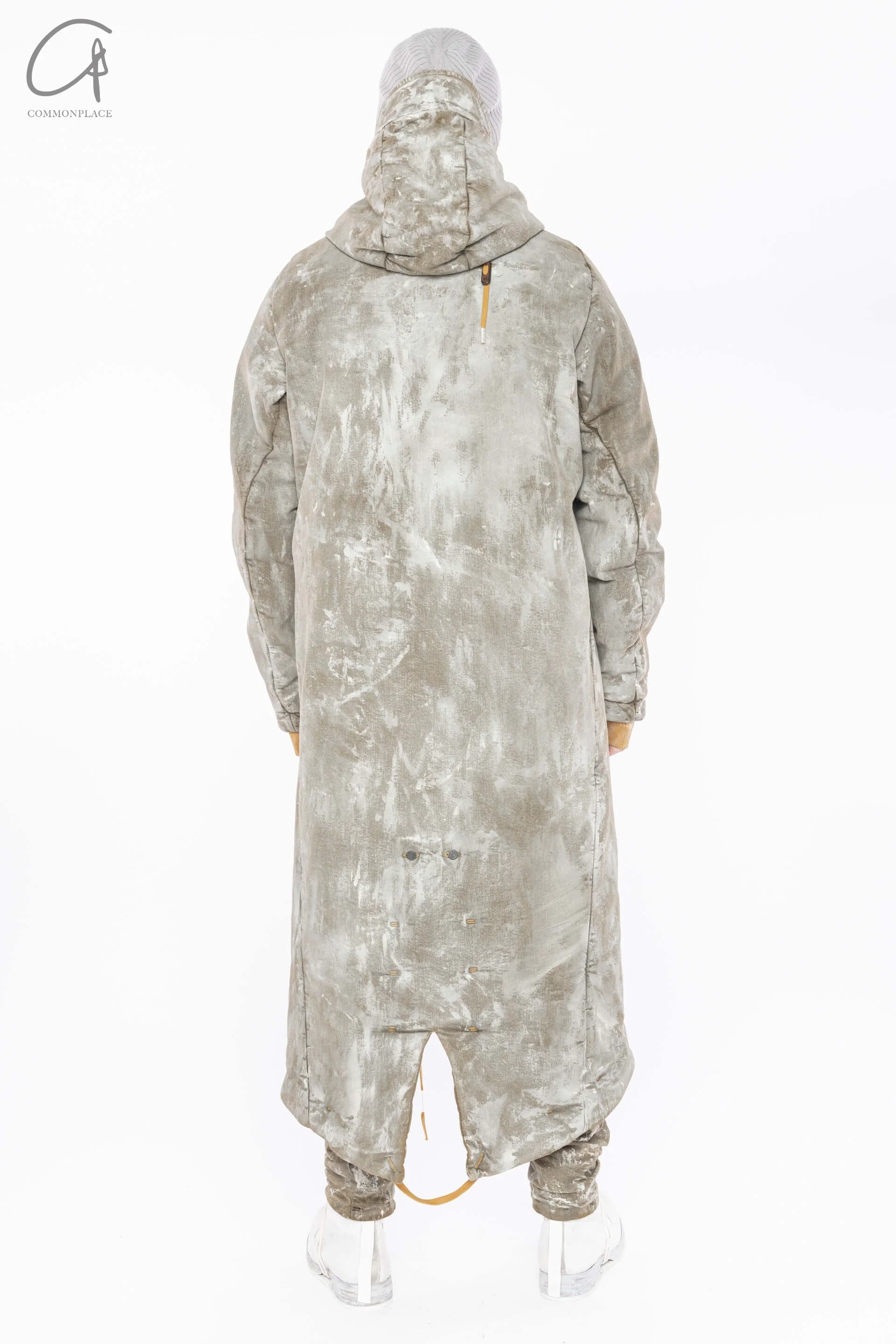 BORIS BIDJAN SABERI Light Gum Dyed Mid-Long Hooded Jacke AtW21 PARKA FISHTAIL1 FKU10001 - Image 17