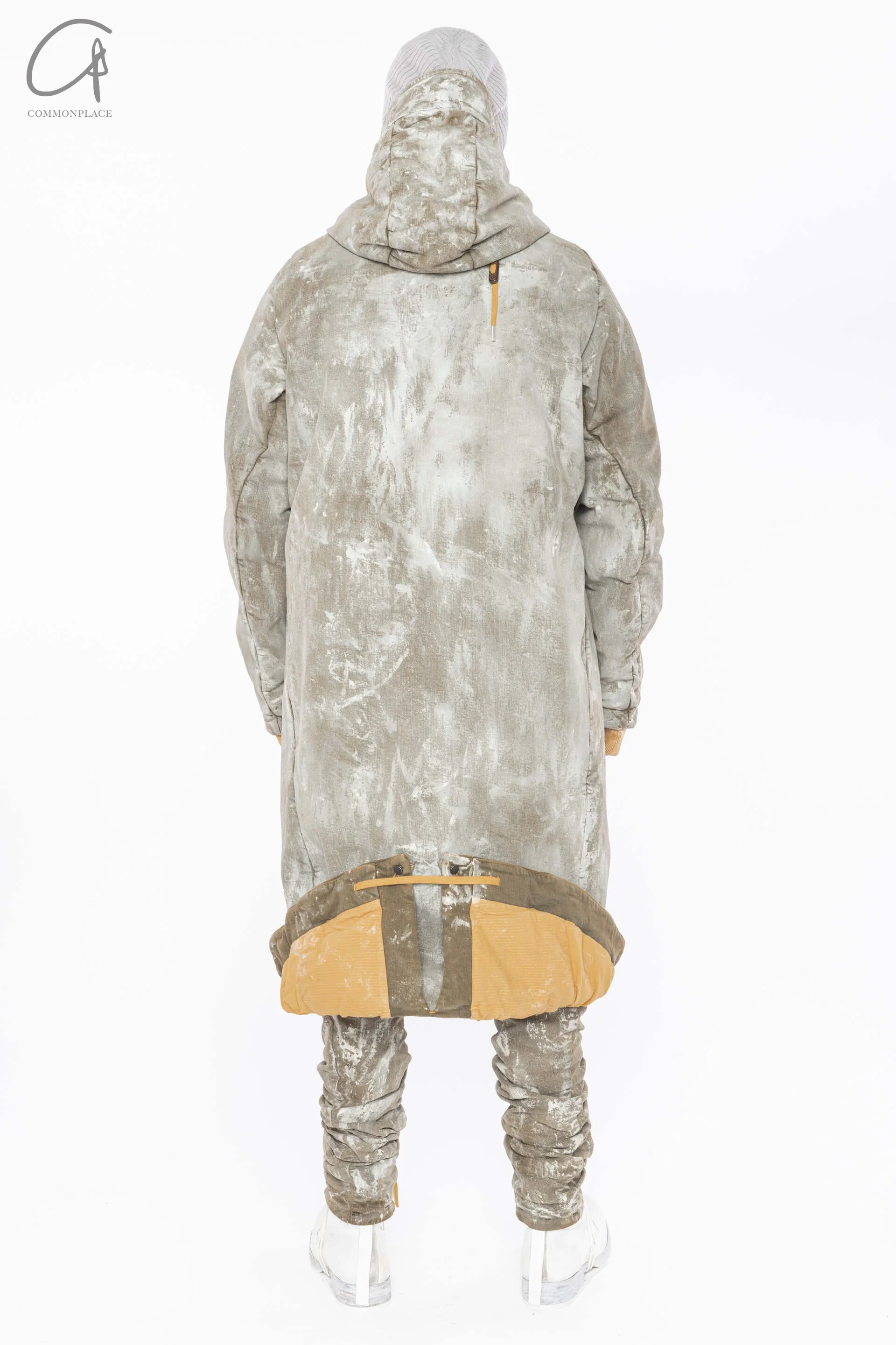 BORIS BIDJAN SABERI Light Gum Dyed Mid-Long Hooded Jacke AtW21 PARKA FISHTAIL1 FKU10001 - Image 18