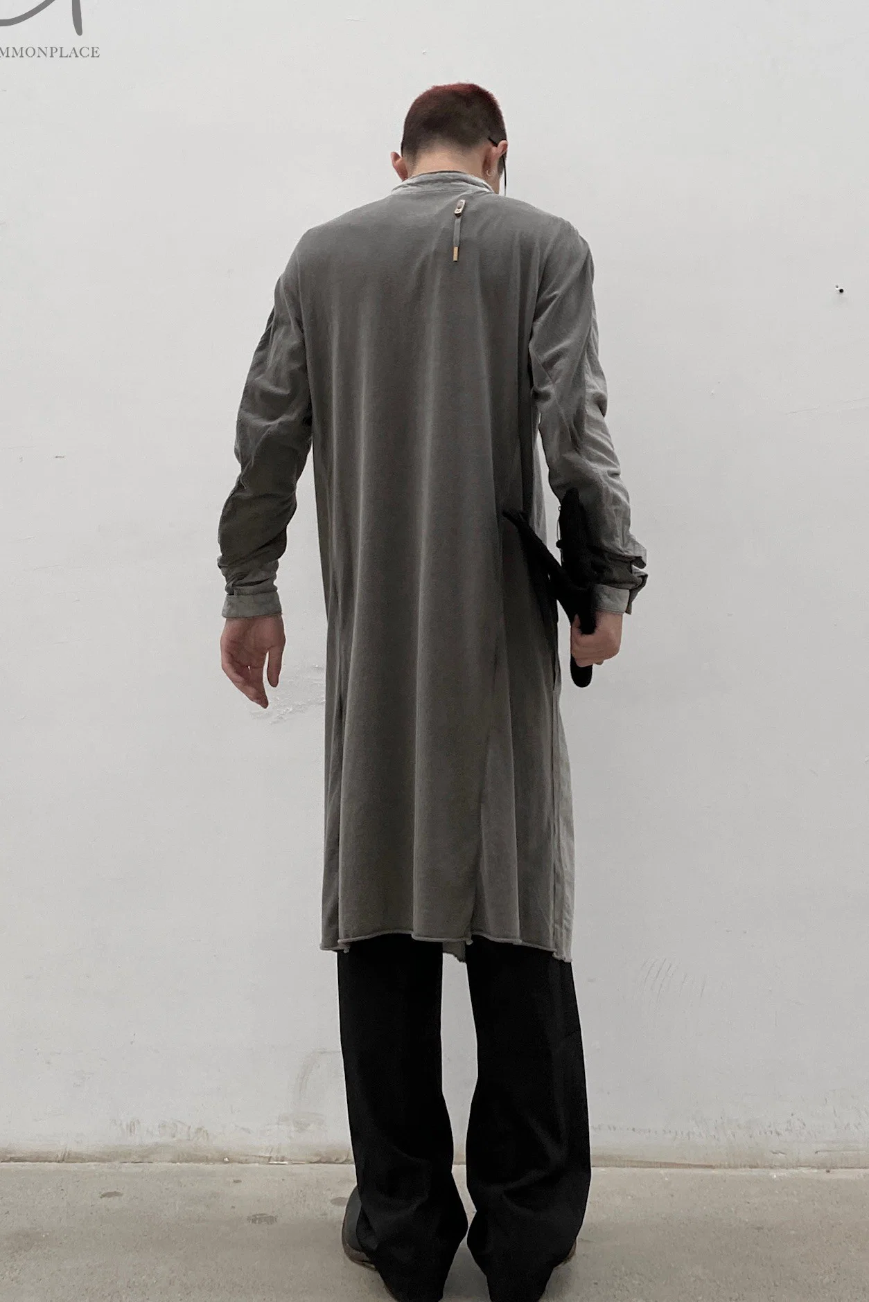 BORIS BIDJAN SABERI Midi Shirt SS22 SHIRT2 F1505F+F035 Charcoal Grey - Image 16