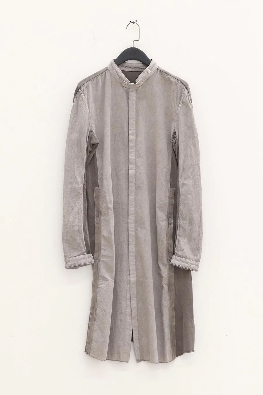 BORIS BIDJAN SABERI Midi Shirt SS22 SHIRT2 F1505F+F035 Charcoal Grey - Image 4