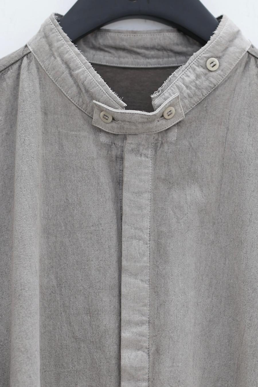BORIS BIDJAN SABERI Midi Shirt SS22 SHIRT2 F1505F+F035 Charcoal Grey - Image 5