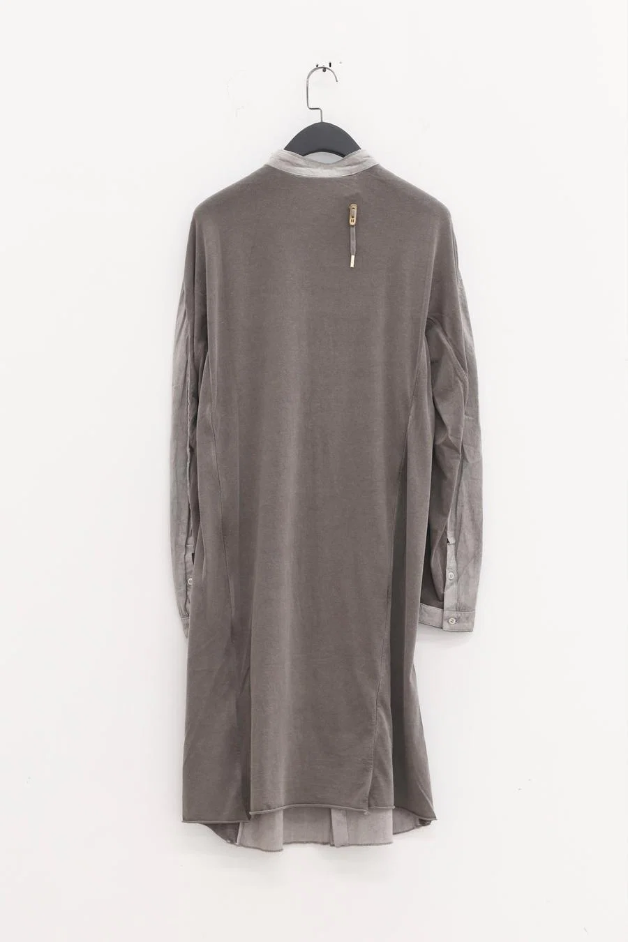 BORIS BIDJAN SABERI Midi Shirt SS22 SHIRT2 F1505F+F035 Charcoal Grey - Image 7