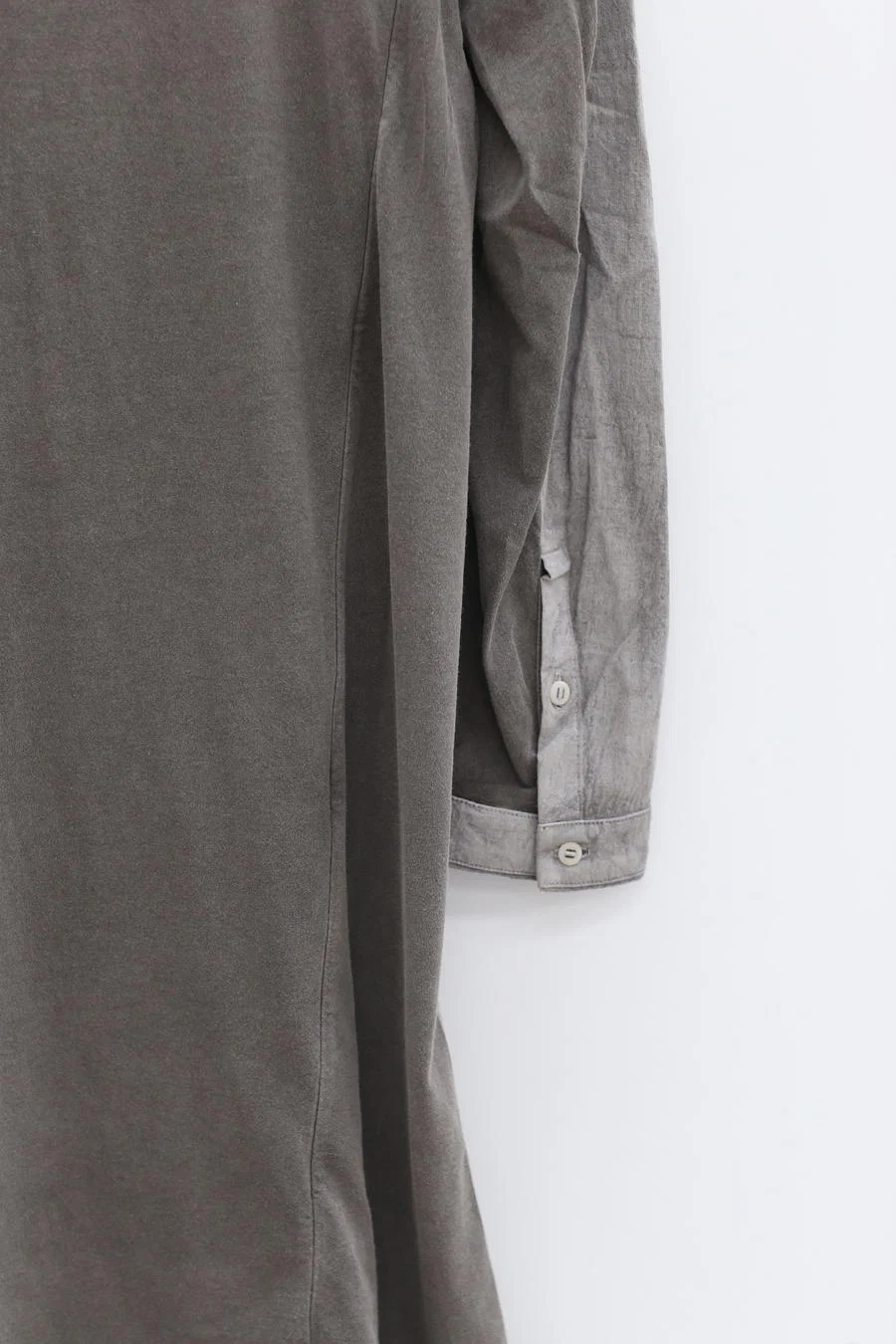 BORIS BIDJAN SABERI Midi Shirt SS22 SHIRT2 F1505F+F035 Charcoal Grey - Image 8