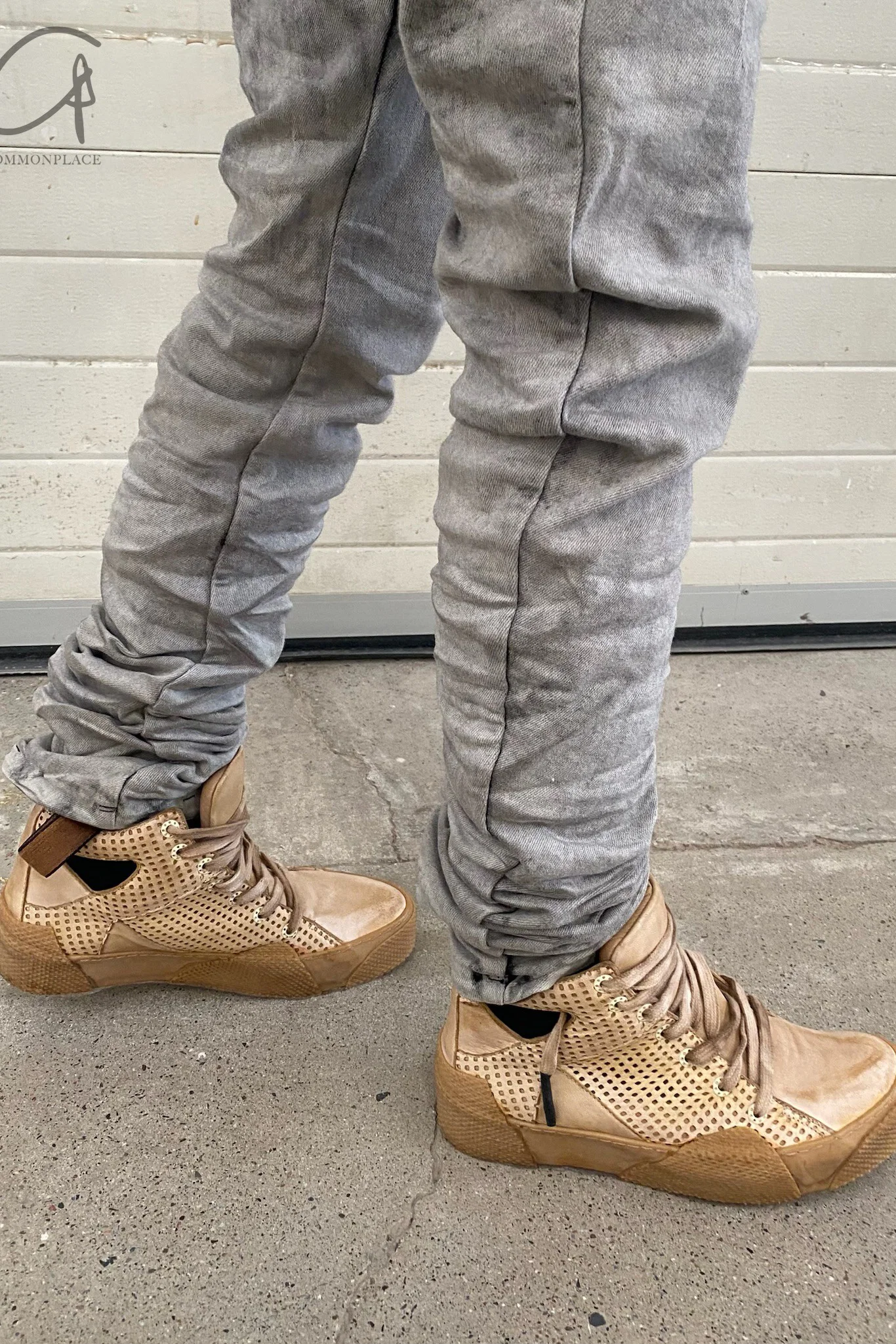 BORIS BIDJAN SABERI Naturally dyed mesh leather shoes BAMBA2-F283T+F283 - Image 10