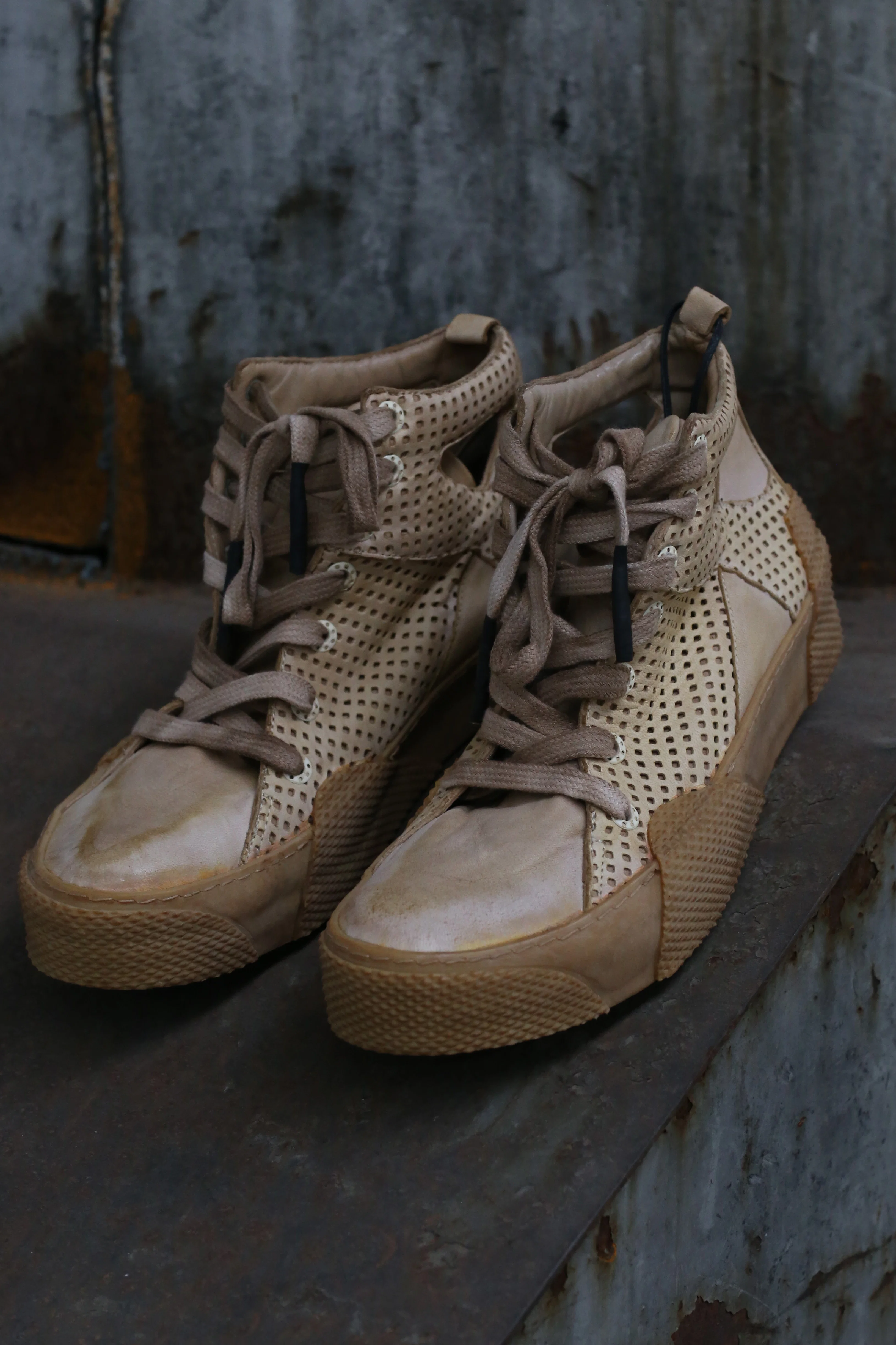 BORIS BIDJAN SABERI Naturally dyed mesh leather shoes BAMBA2-F283T+F283 - Image 2