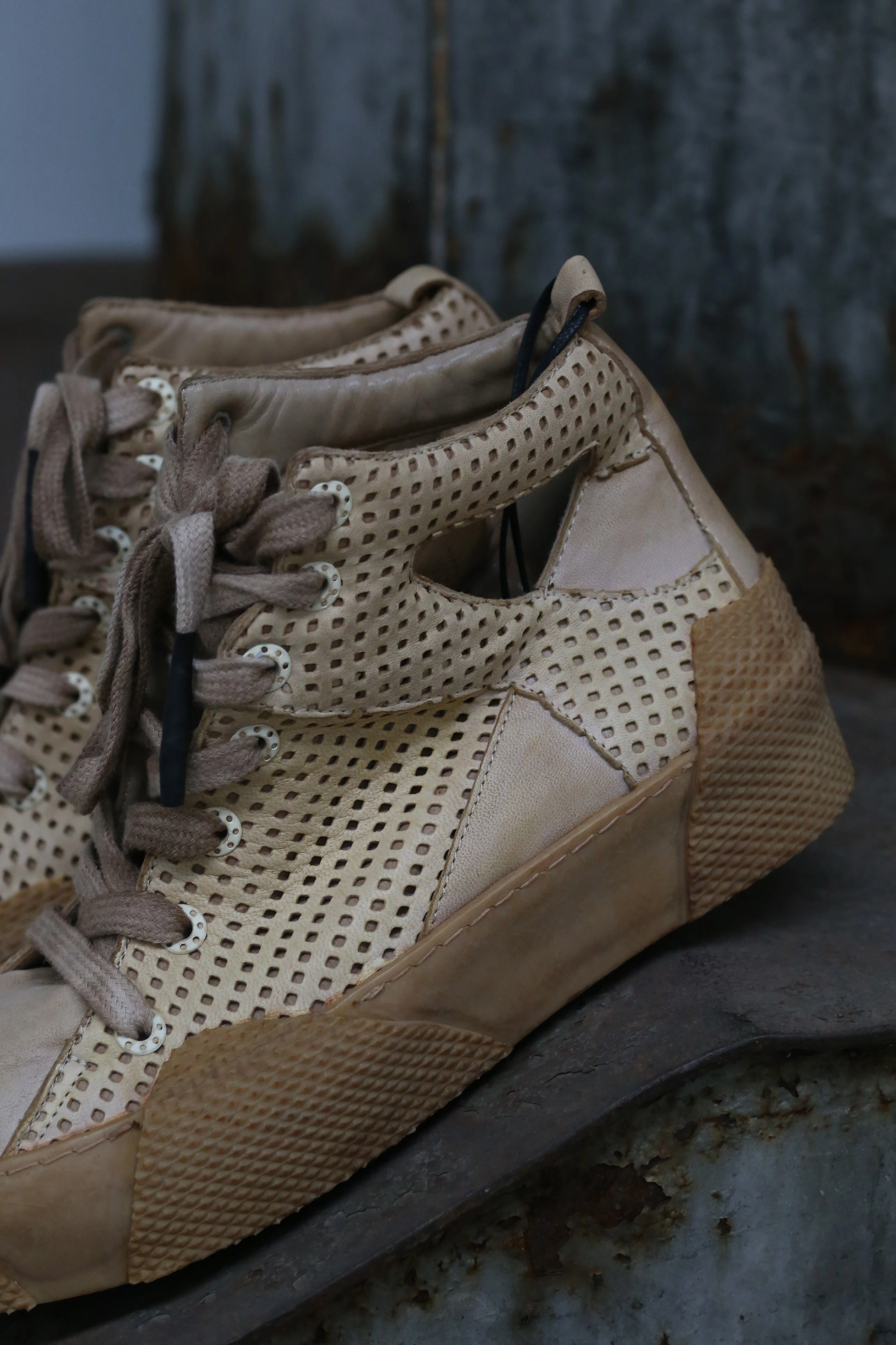 BORIS BIDJAN SABERI Naturally dyed mesh leather shoes BAMBA2-F283T+F283 - Image 3
