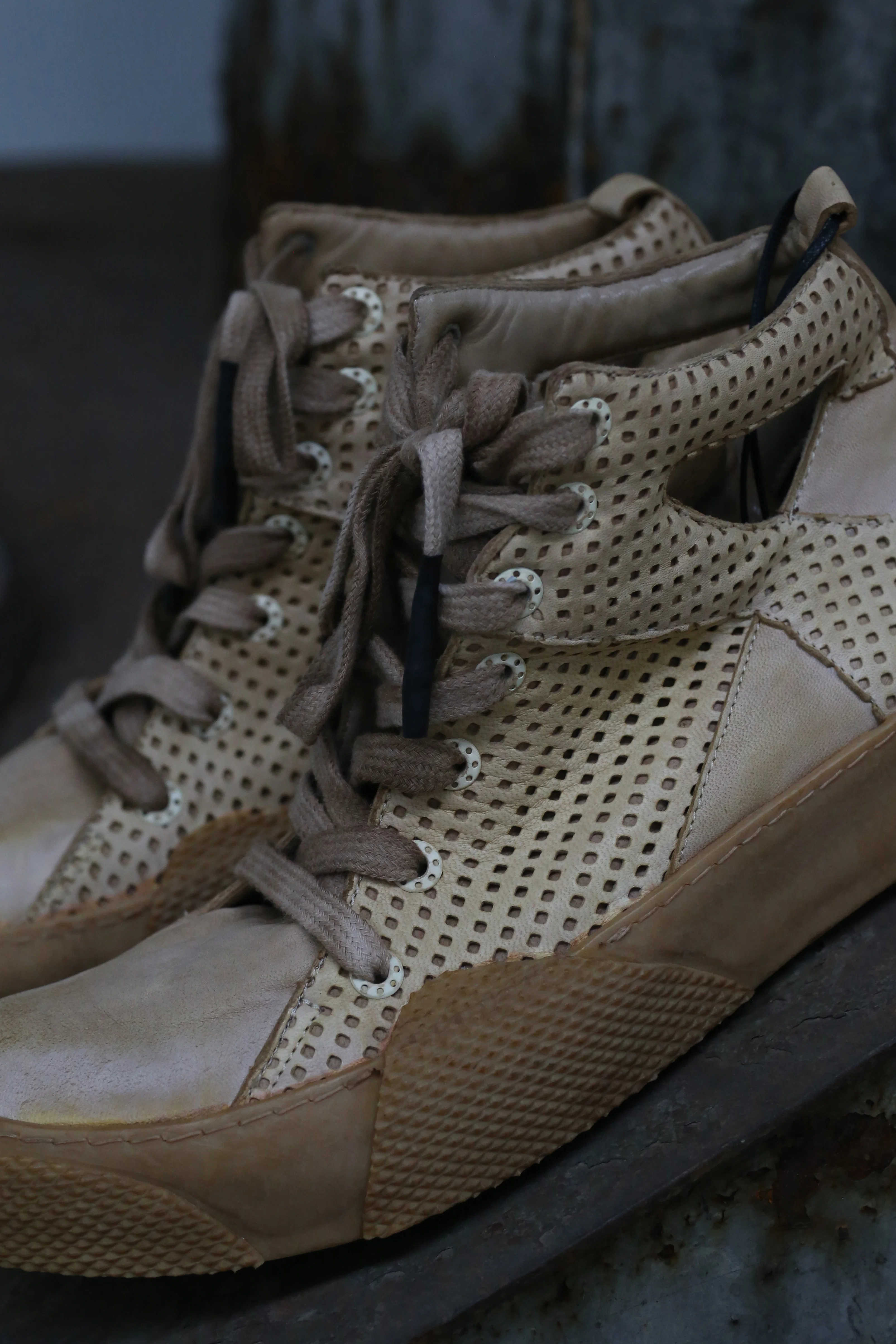 BORIS BIDJAN SABERI Naturally dyed mesh leather shoes BAMBA2-F283T+F283 - Image 4