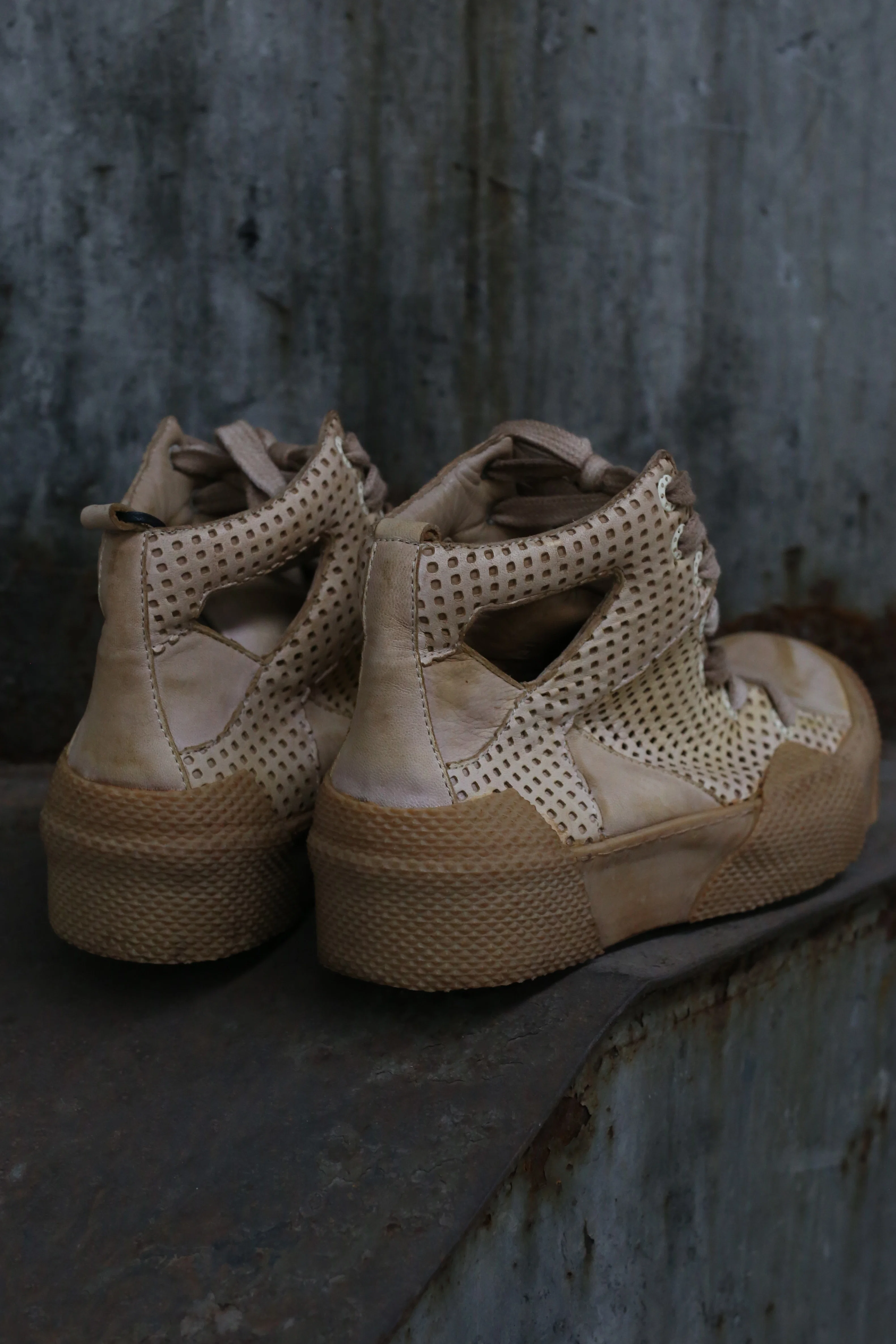 BORIS BIDJAN SABERI Naturally dyed mesh leather shoes BAMBA2-F283T+F283 - Image 5