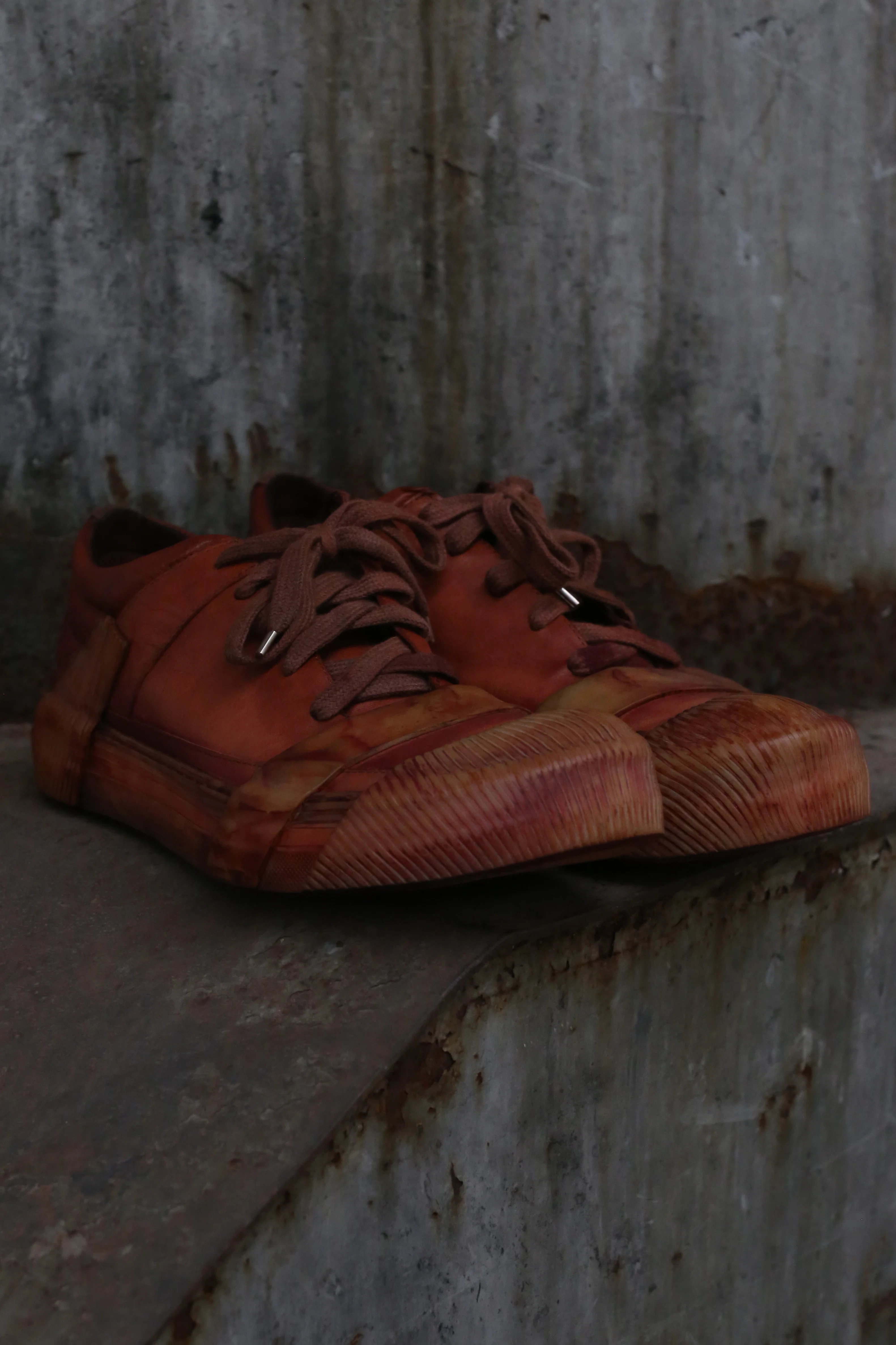 BORIS BIDJAN SABERI Rusty Red Kangaroo Leather Shoes BAMBA2-F2407M - Image 5