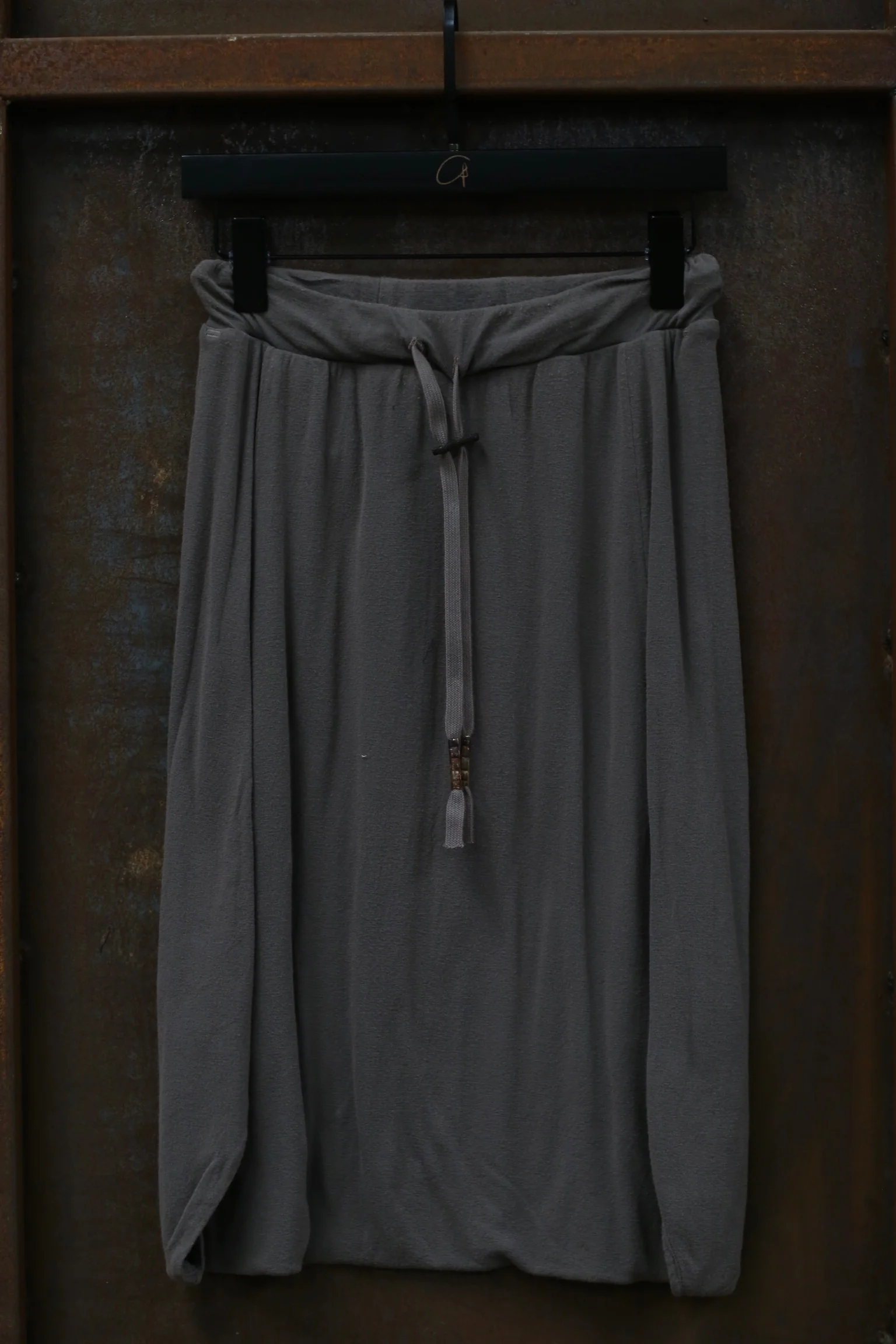 Boris Bidjan Saberi cotton skirt German handmade comfortable WSKIRT 2 F0401T-TANHUI charcoal gray - Image 5