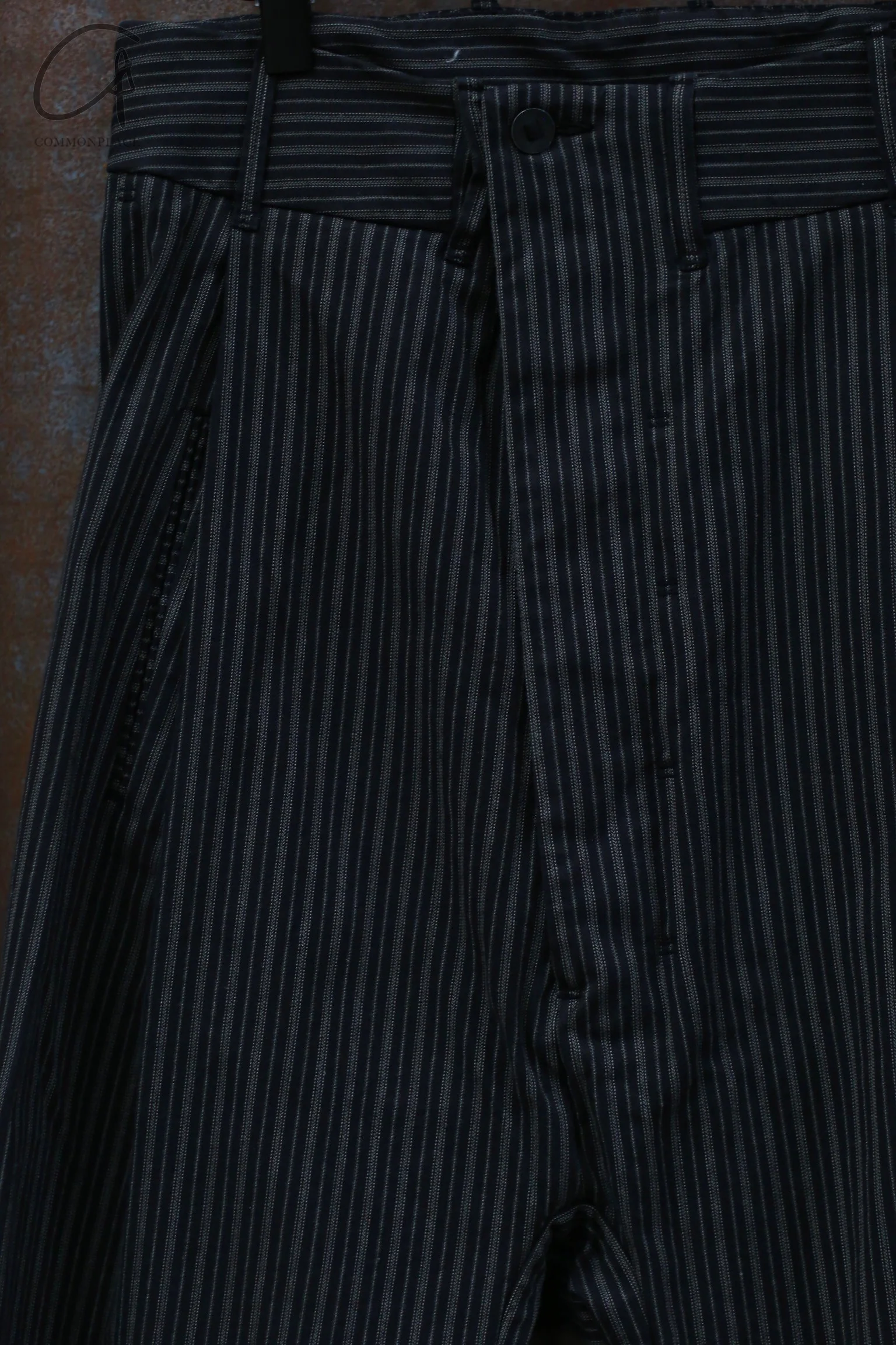 Boris Bidjan Saberi Striped Casual Shorts Cotton P1.1 F1603D-RH Dyed Black - Image 6