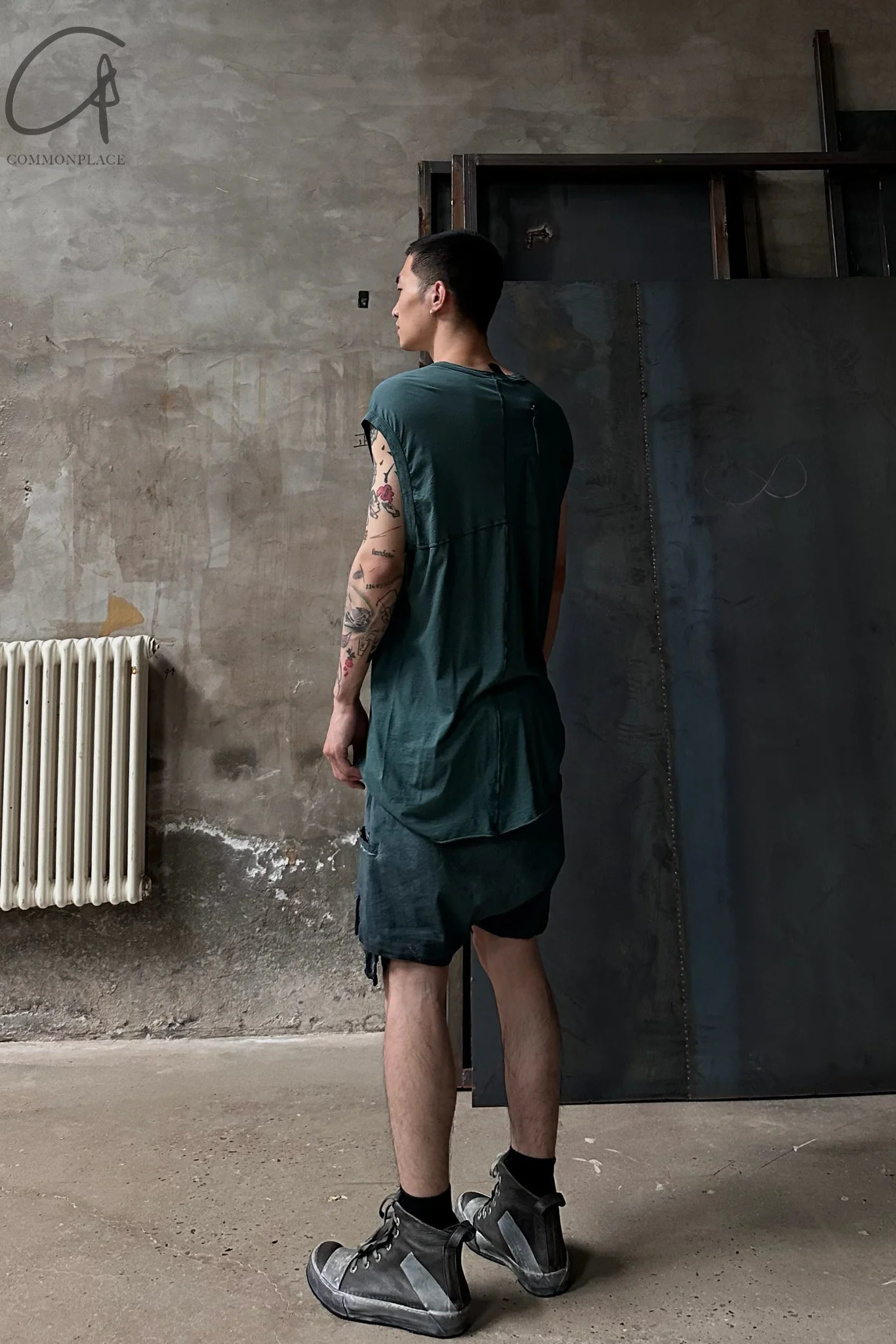 Boris Bidjan Saberi TANK vest collection Handmade in Spain TANK ONE PIECE. RF FTT00001-1HZ Seaweed 1 - Image 8