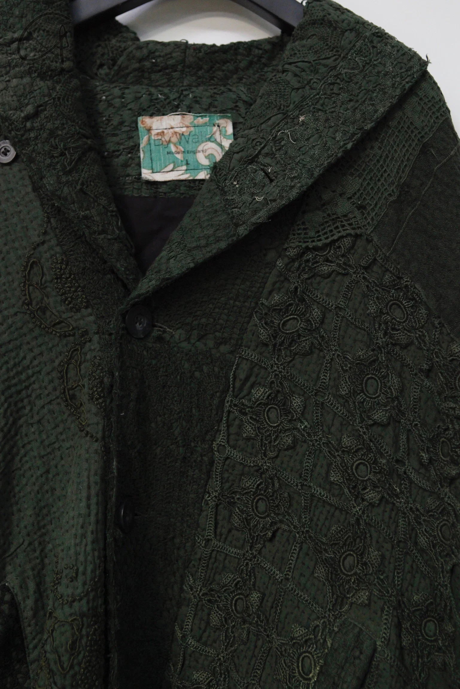 By Walid Orphan Series Adolph Jacket Coat 270031MW AW21 green - Image 2