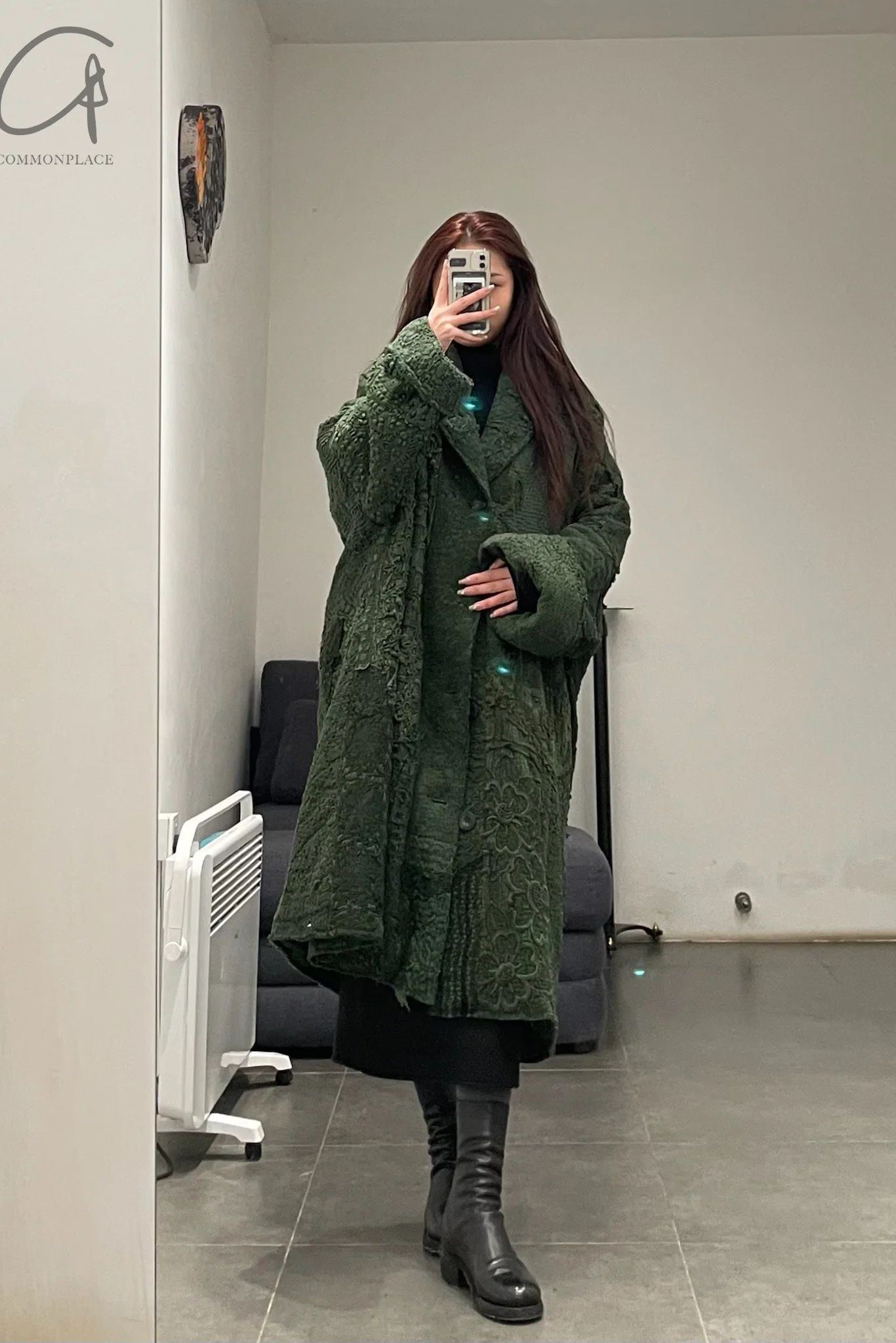 By Walid Orphan Series Adolph Jacket Coat 270031MW AW21 green - Image 8