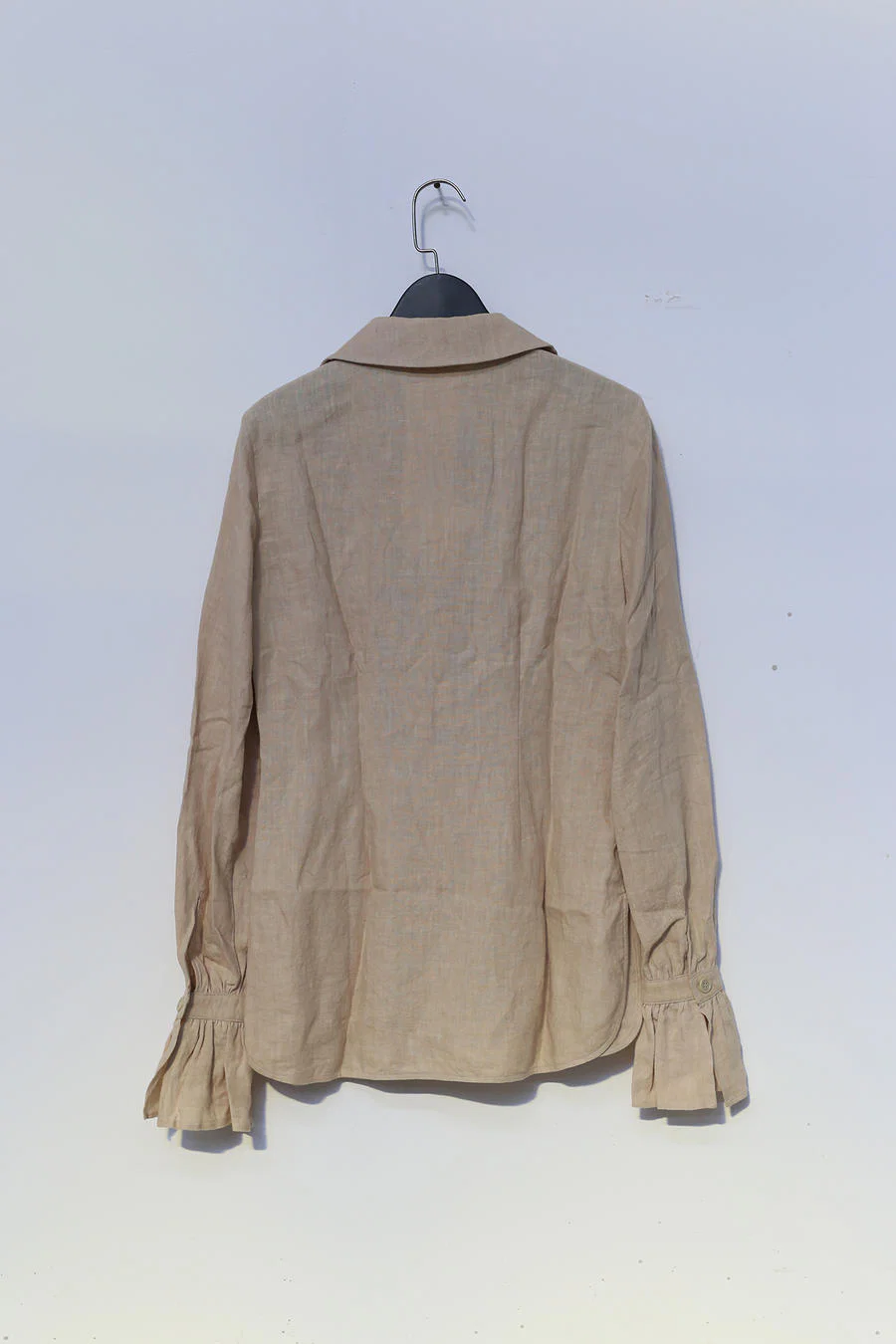 Cherevichkiotvichki tie-front dyed shirt collection with slightly gathered cuffs CHE-50AW16-XING apricot (94AW18) - Image 2