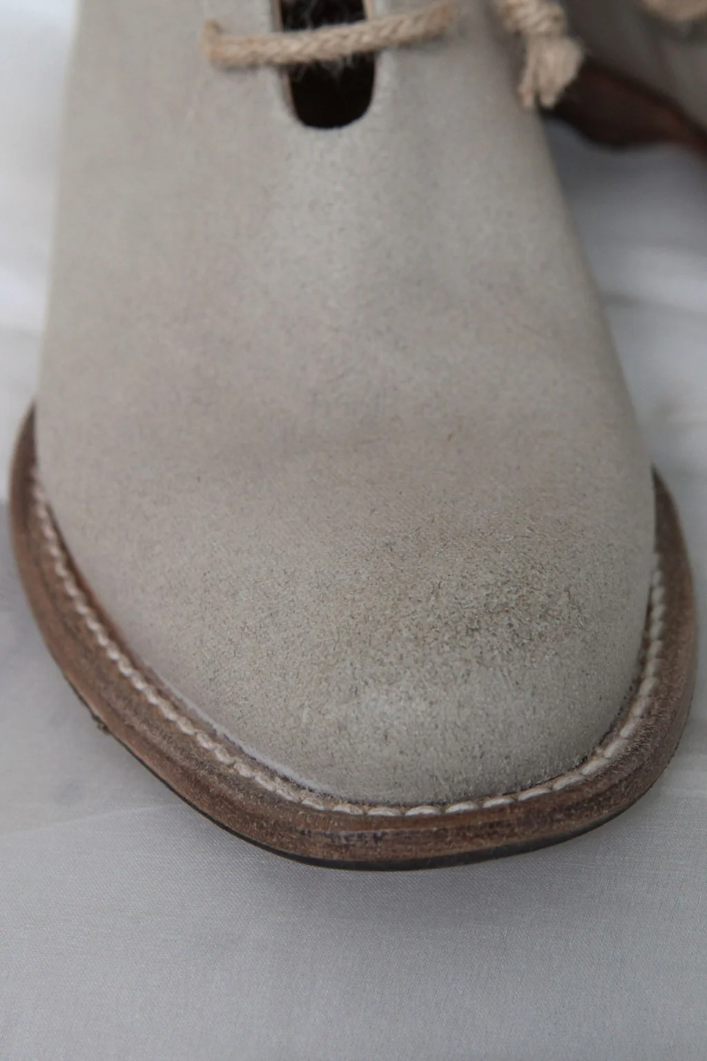 Cherevichkiotvichki pointed toe lace-up wedge-bottomed cowhide short boots UK CHE-15-2020-LBAI cold white - Image 7
