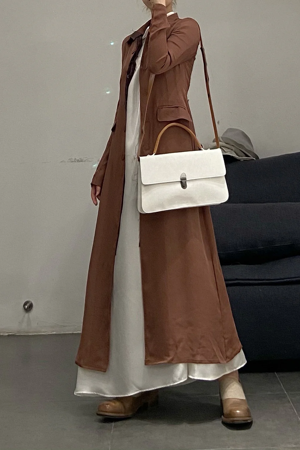 Cherevichkiotvichki Handy Crossbody Rectangular Lock Bag White 124-2020 PC66 - Image 18