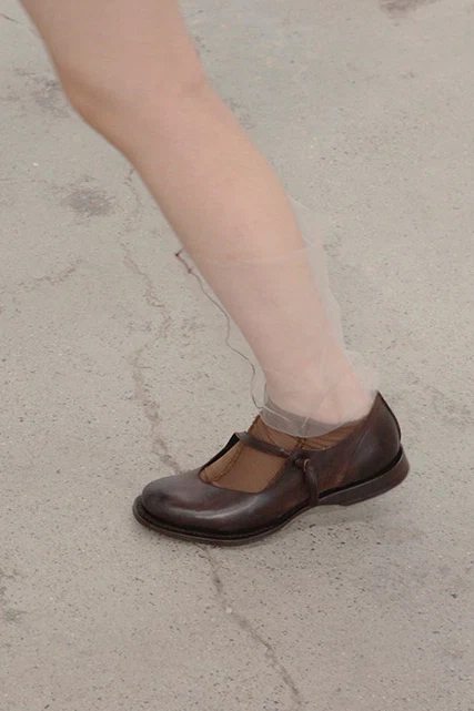 Cherevichkiotvichki purple-brown wax leather shoes 56-2021 - Image 19