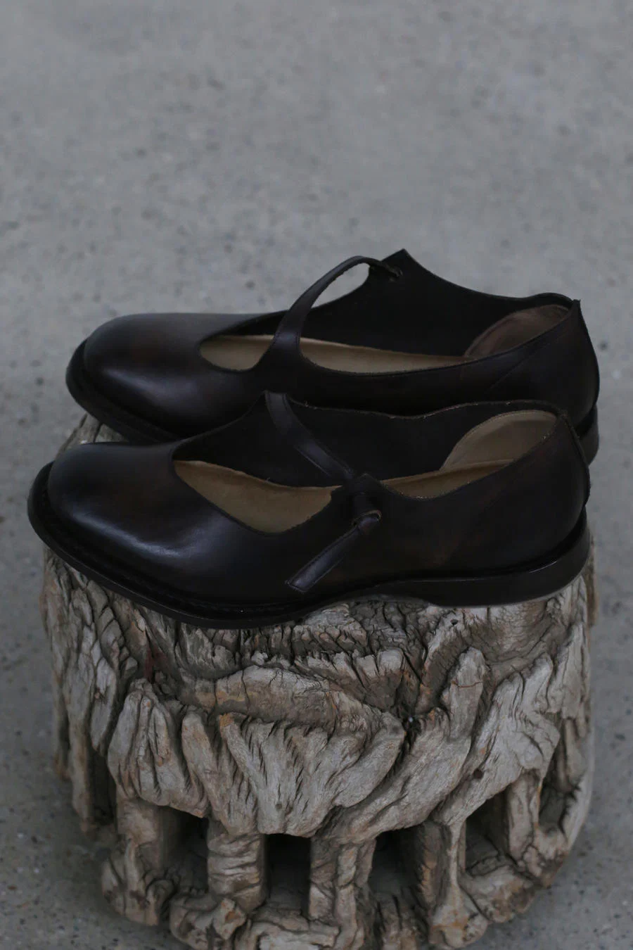 Cherevichkiotvichki purple-brown wax leather shoes 56-2021 - Image 3