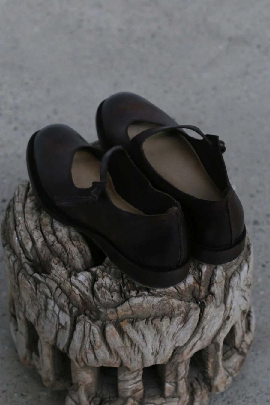 Cherevichkiotvichki purple-brown wax leather shoes 56-2021 - Image 4