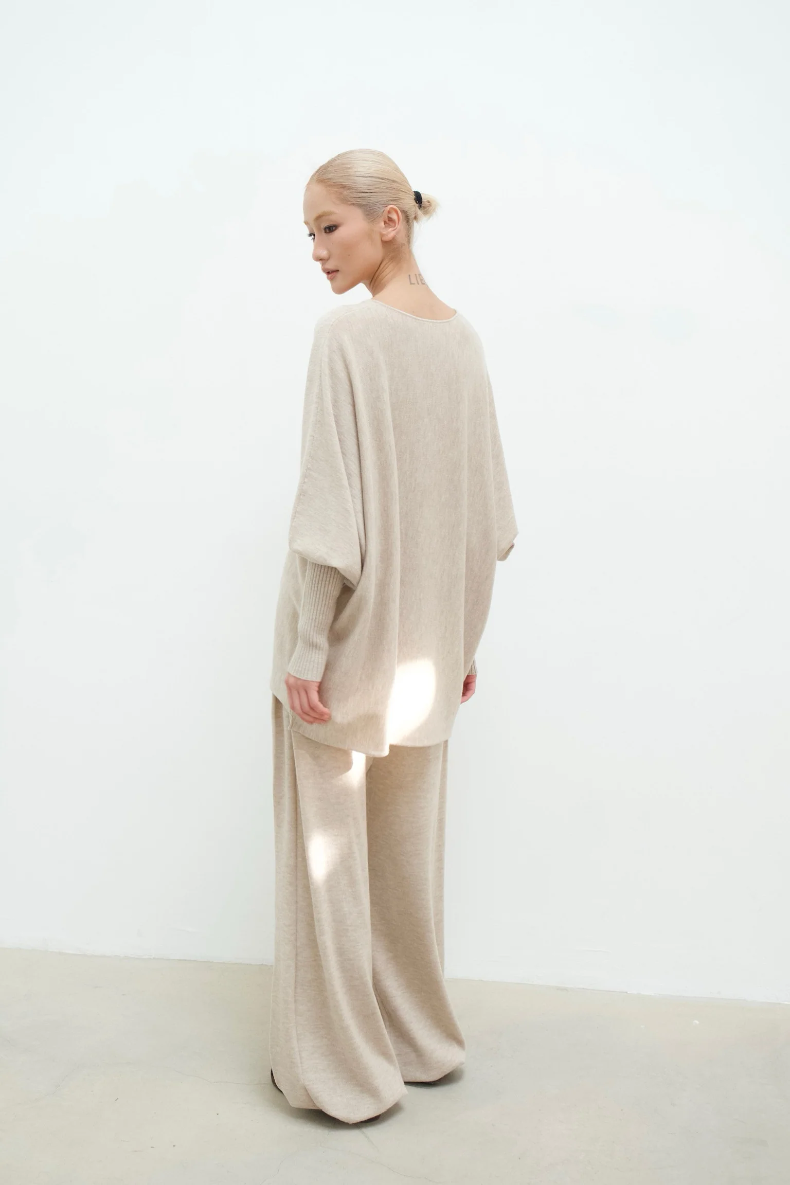 o cloche code 25 Fall/Winter High-Waisted Lantern Pants (OCC-OH01P825-LSM LACE Lace Beige) - Image 8